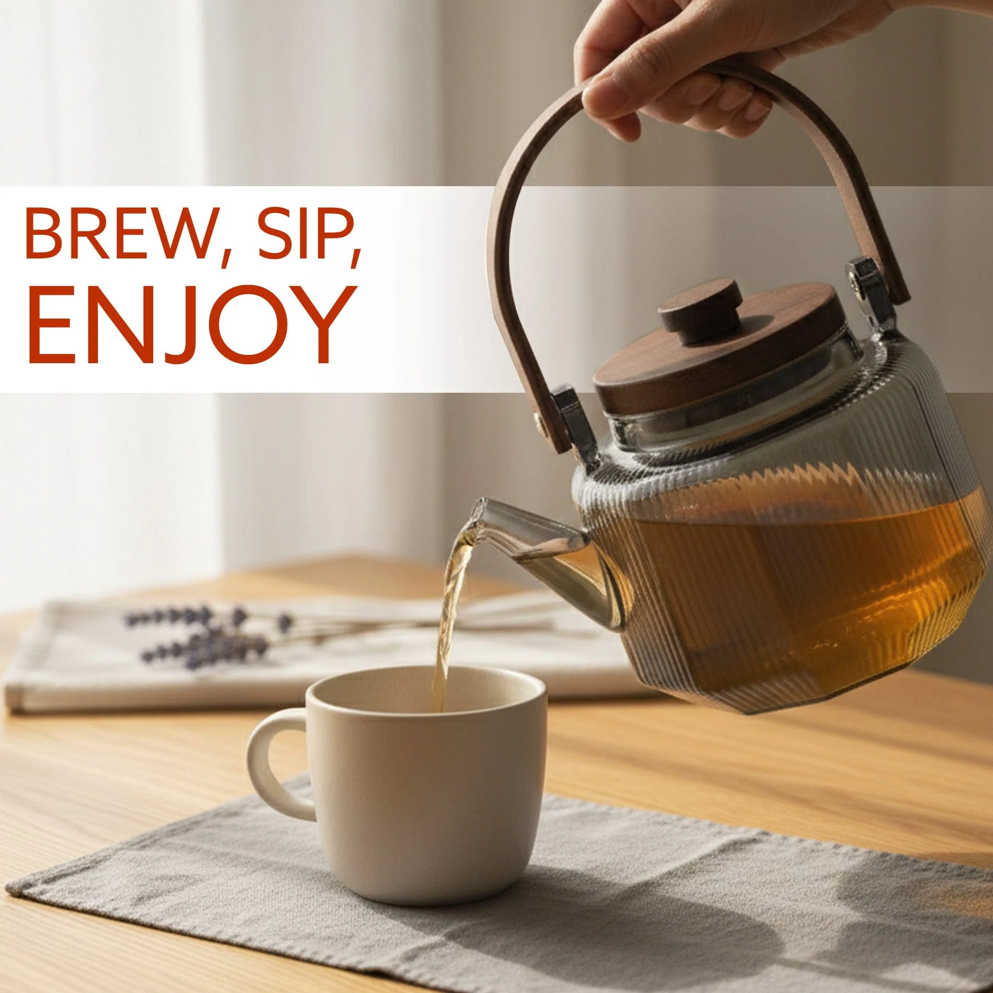 Elite 600ml Borosilicate Glass Kettle | Heat Resistant, Stovetop & Microwave Safe, Durable Clear Glass for Tea, Coffee, Water & Hot Beverages - Image 3