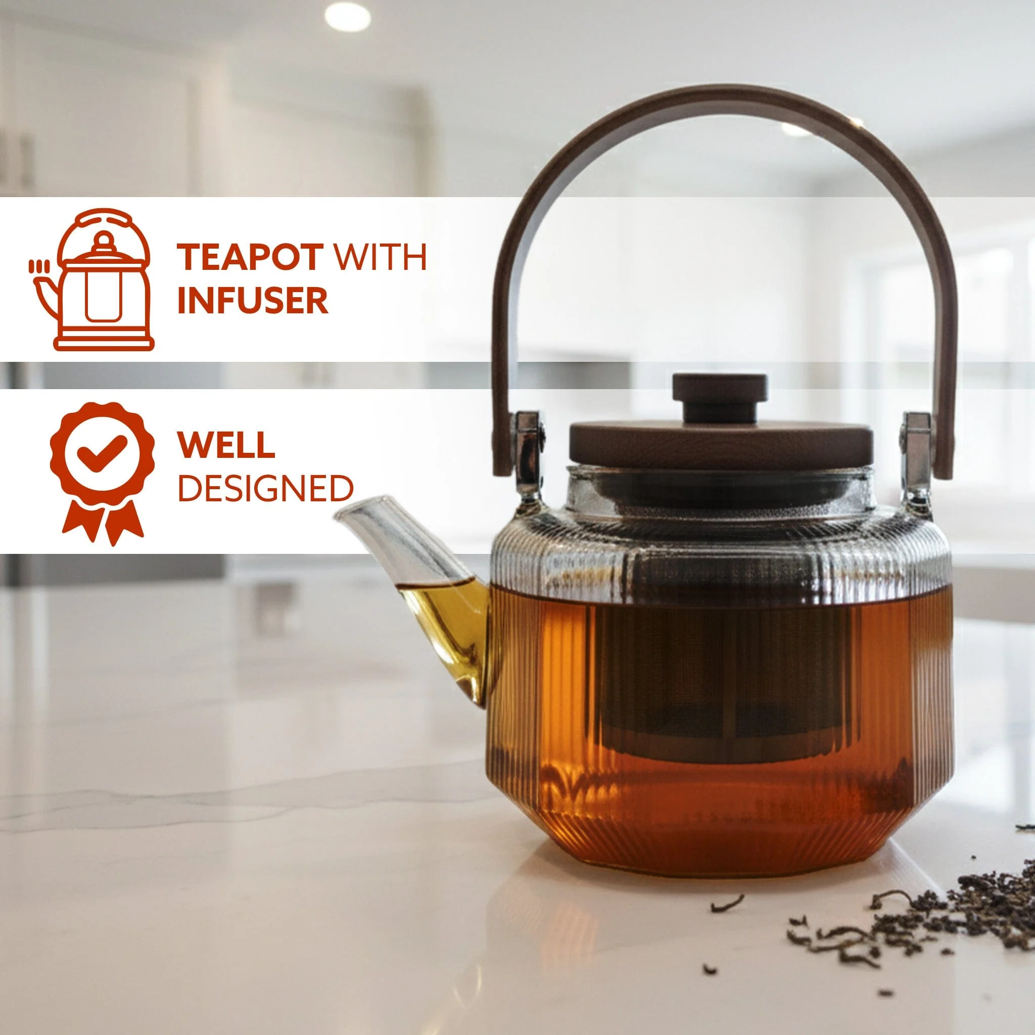 Elite 600ml Borosilicate Glass Kettle | Heat Resistant, Stovetop & Microwave Safe, Durable Clear Glass for Tea, Coffee, Water & Hot Beverages - Image 7