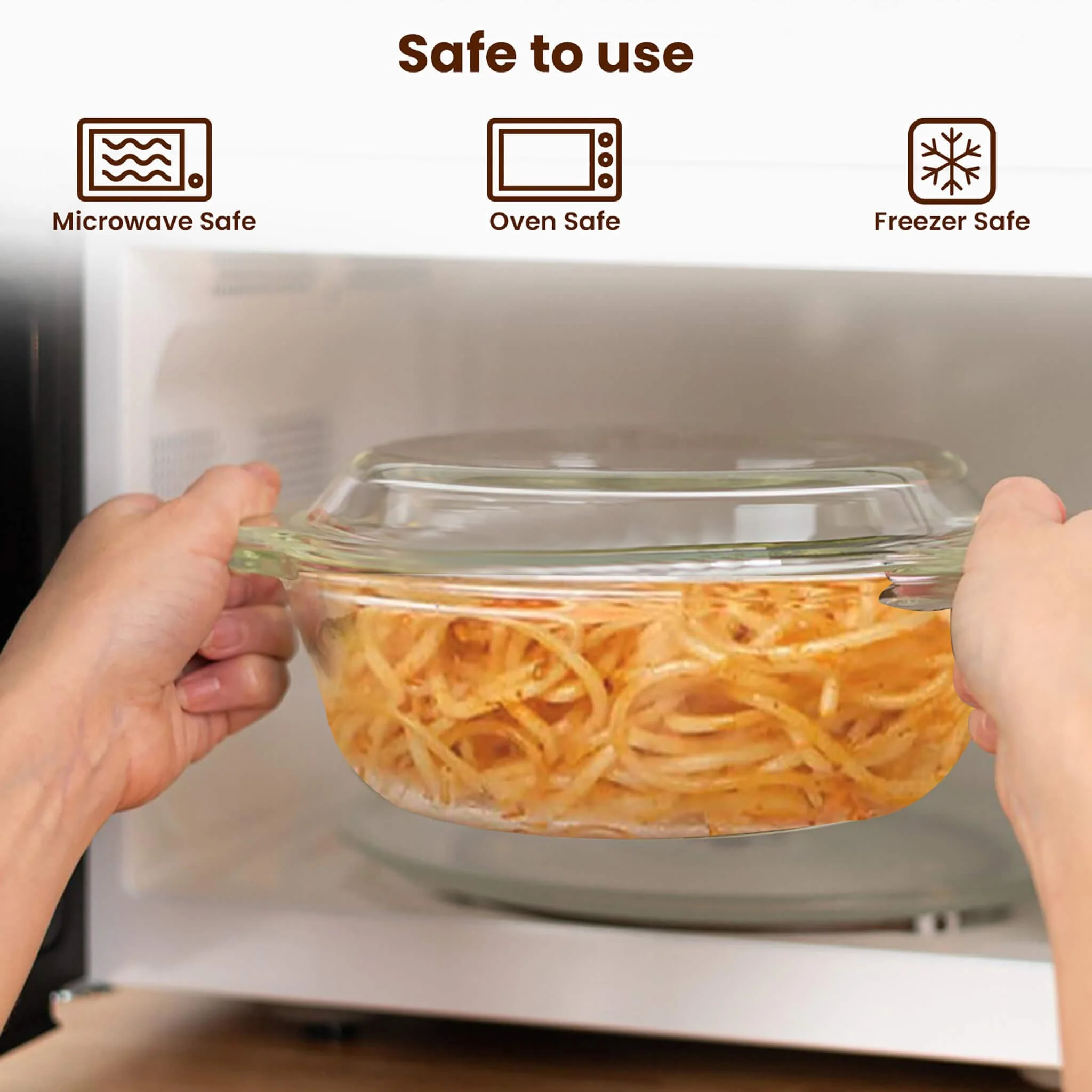 Elite Glass Casserole With Lid - 1000ml - Image 4