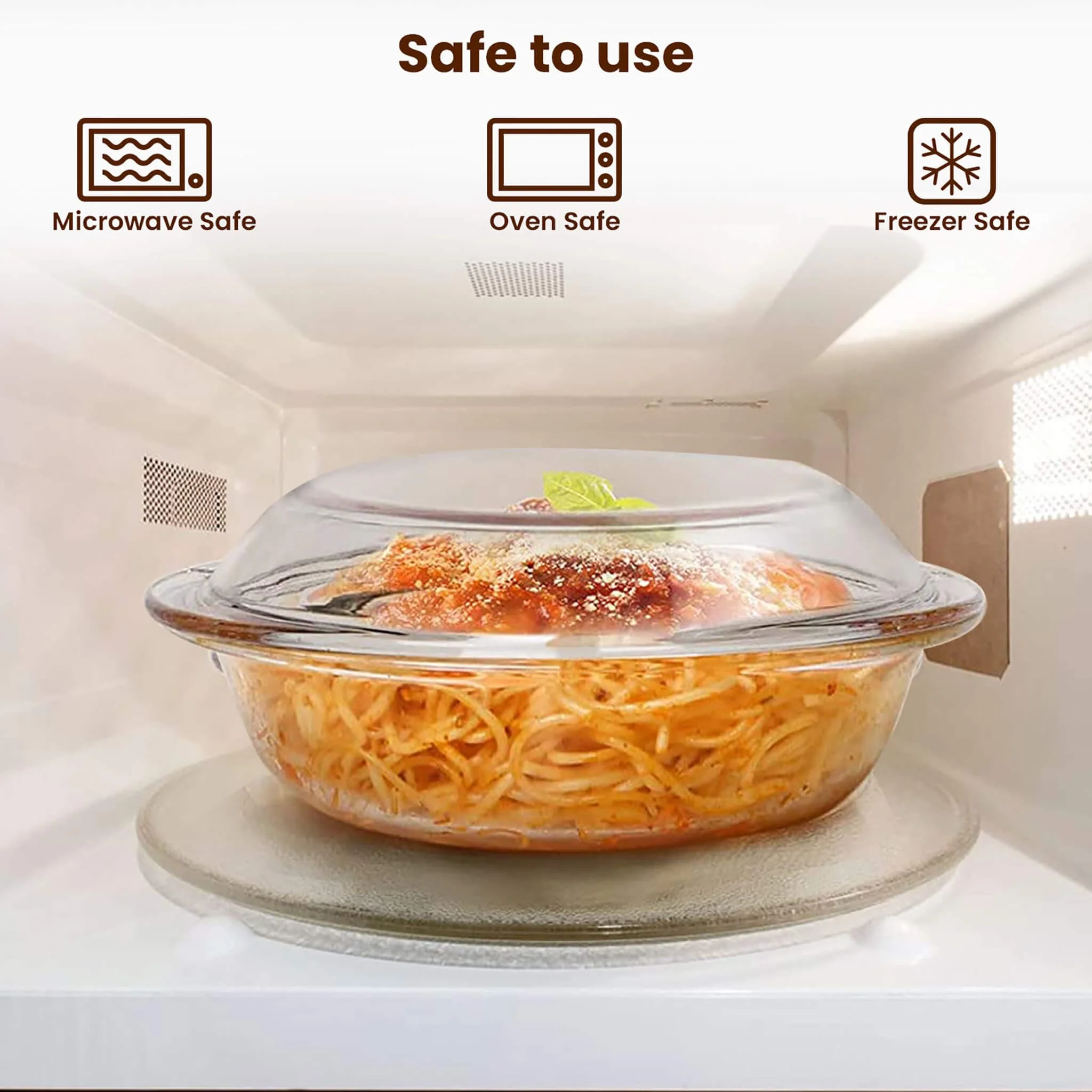Elite Glass Casserole With Lid - 2000ml - Image 4