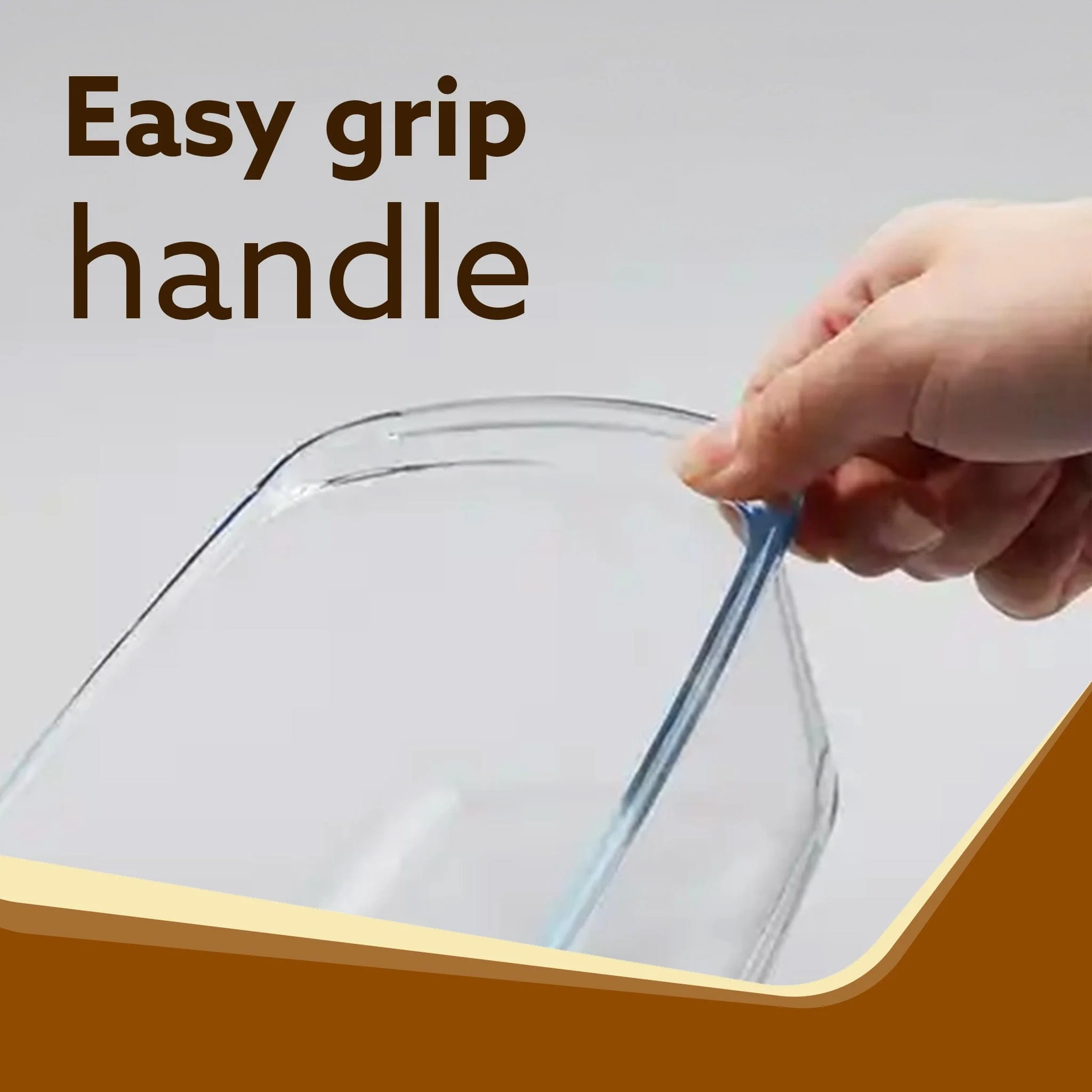 Elite Glass Loaf Tray Rectangular, 1800ml, Bake Safe, Oven Safe, Glass Dish Tray, Borosilicate Glass Tray, Serving Tray,  Microwave Oven Safe, Kitchen, Food Serving, Transparent - Image 5