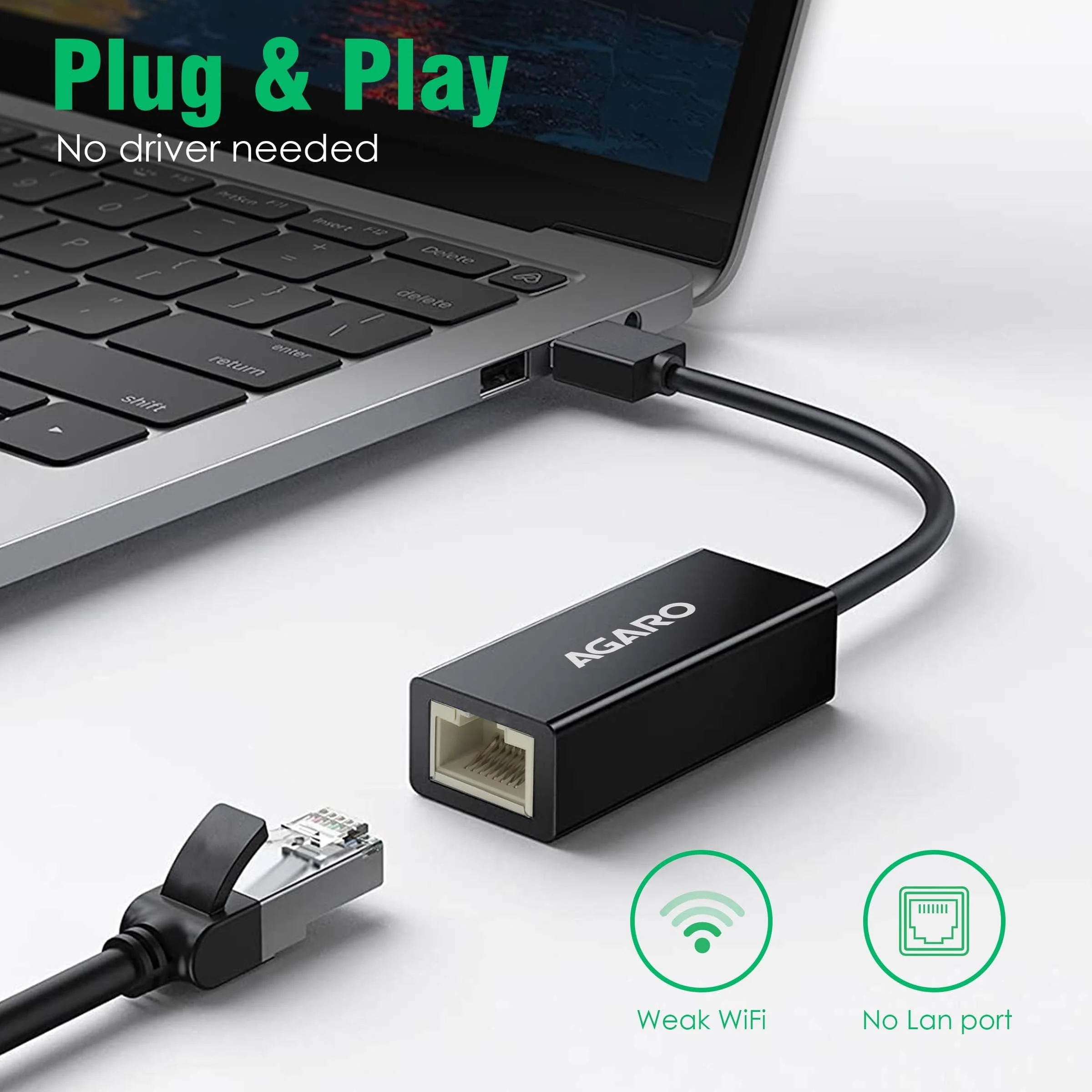 Ethernet Adapter USB 2.0 To 10/100MHZ Network RJ45 LAN Wired Adapter, Plug & Play, Compatible With Nintendo Switch Macbook Chrome Book Windows Mac OS Surface Linux For Laptop Black - Image 5