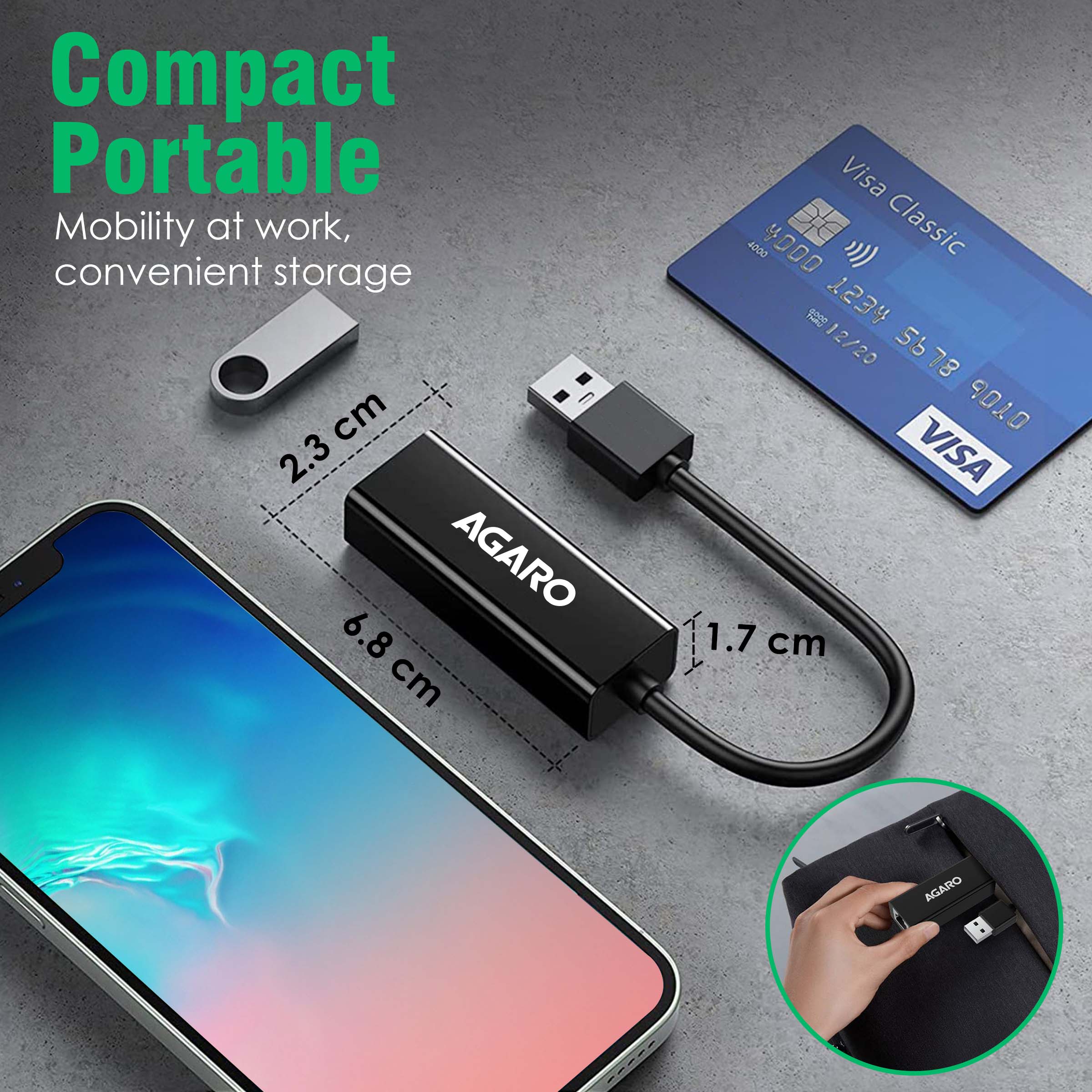 Ethernet Adapter USB 2.0 To 10/100MHZ Network RJ45 LAN Wired Adapter, Plug & Play, Compatible With Nintendo Switch Macbook Chrome Book Windows Mac OS Surface Linux For Laptop Black - Image 6