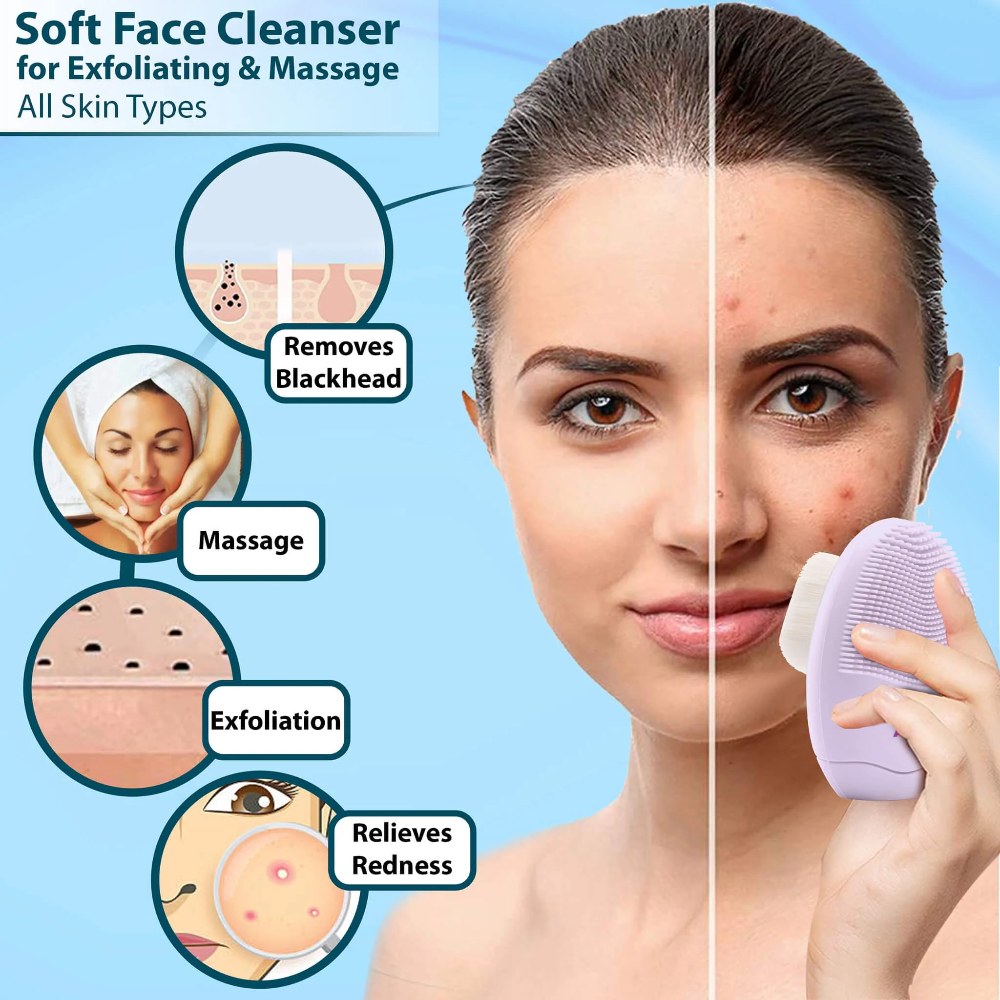 Facial Cleansing Brush CB2105 - Image 4