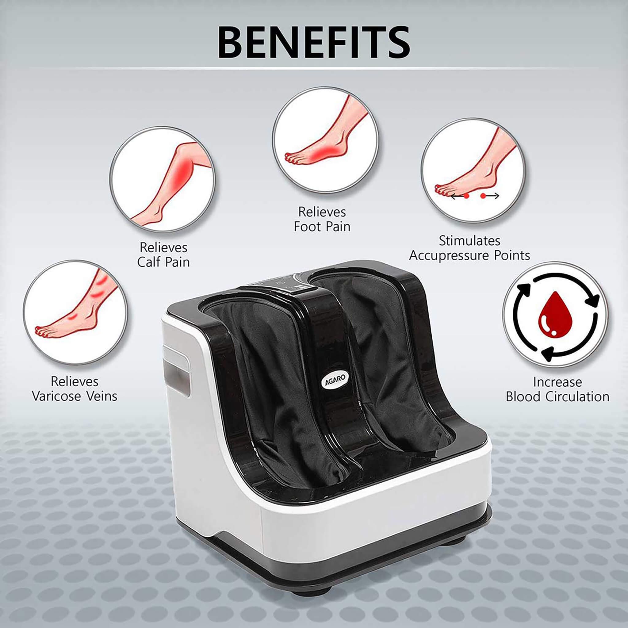 Foot and Calf Massager (Black) - Image 4