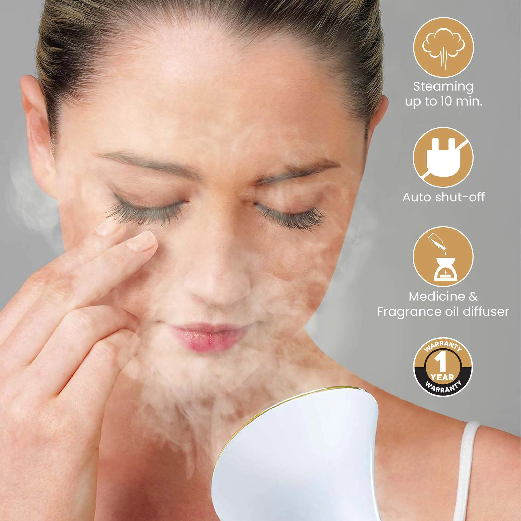 FS2117 Facial Steamer - Rose Gold - Image 3