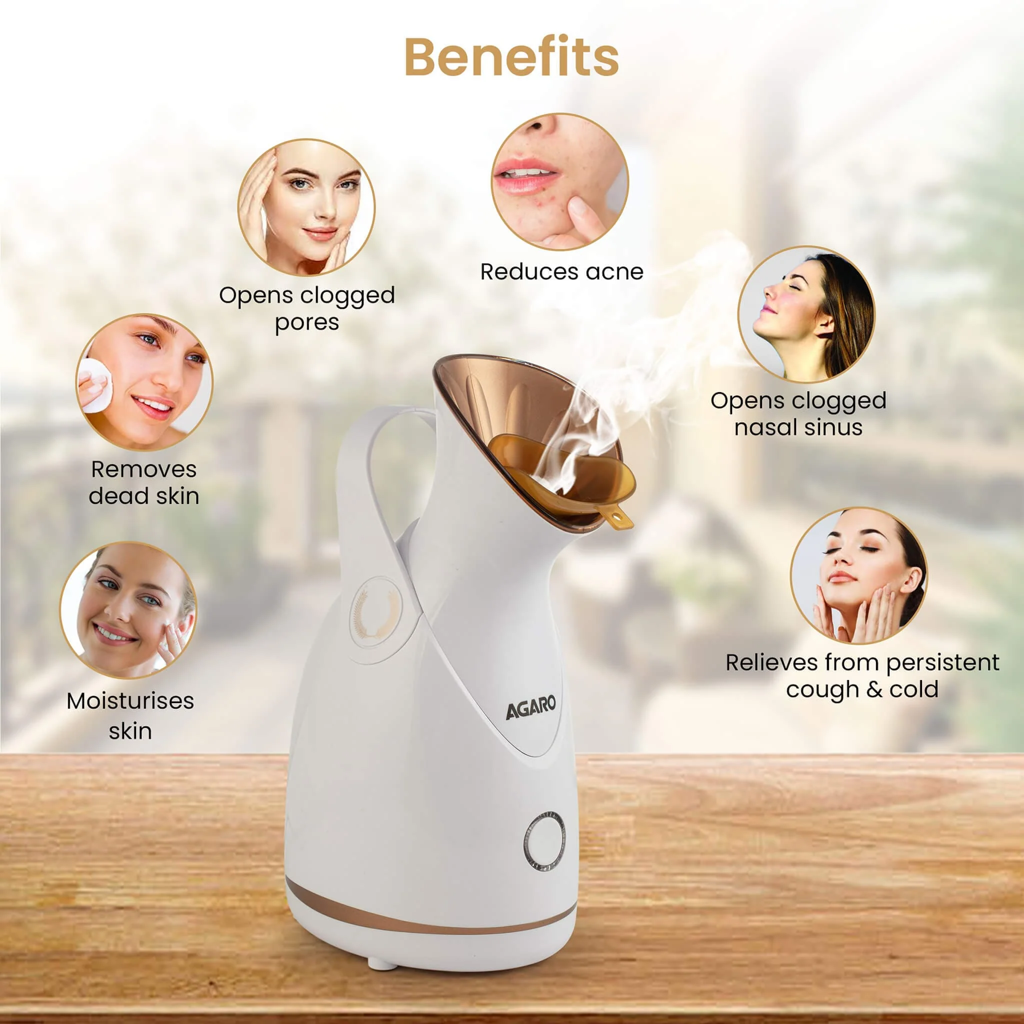 FS2117 Facial Steamer - Rose Gold - Image 4