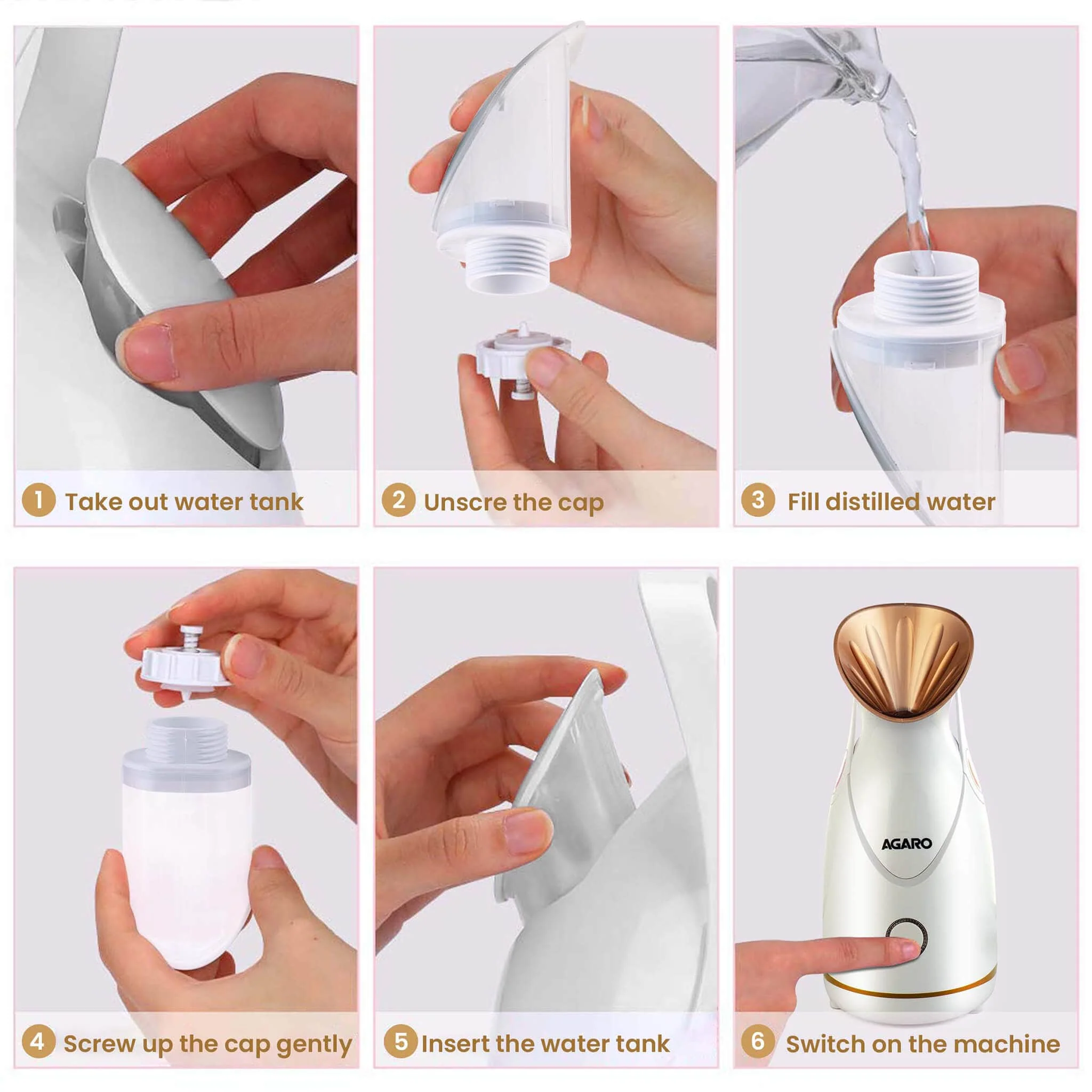 FS2117 Facial Steamer - Rose Gold - Image 5