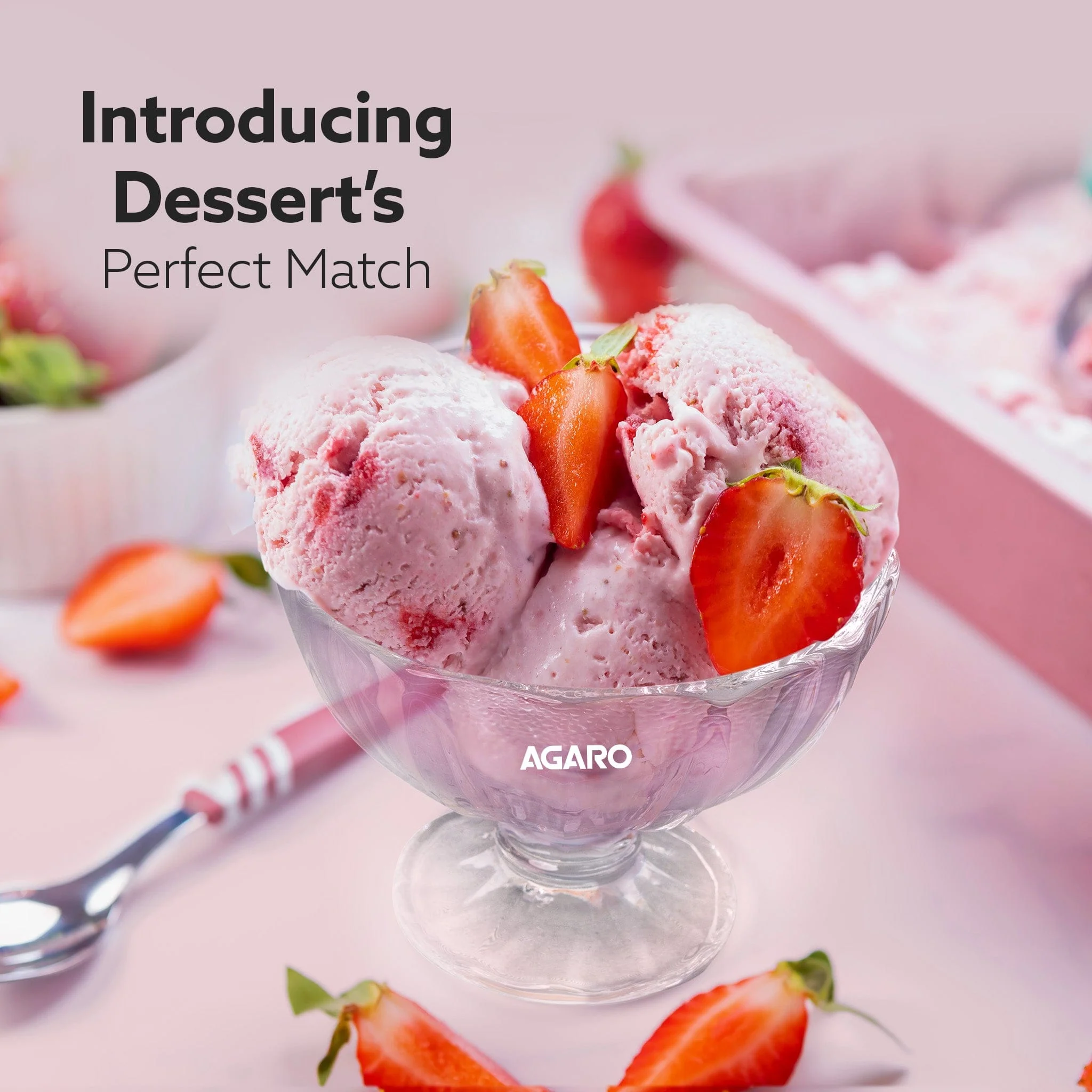 Glass Elegant Ice Cream Bowl 140ml Set of 6, Ice Cream Bowl, Dessert Cup for Sundae, Sweets, Snacks, Fruit, Pudding, Nuts Or Dip, Serving Bowls, Tableware Set, Transparent - Image 2