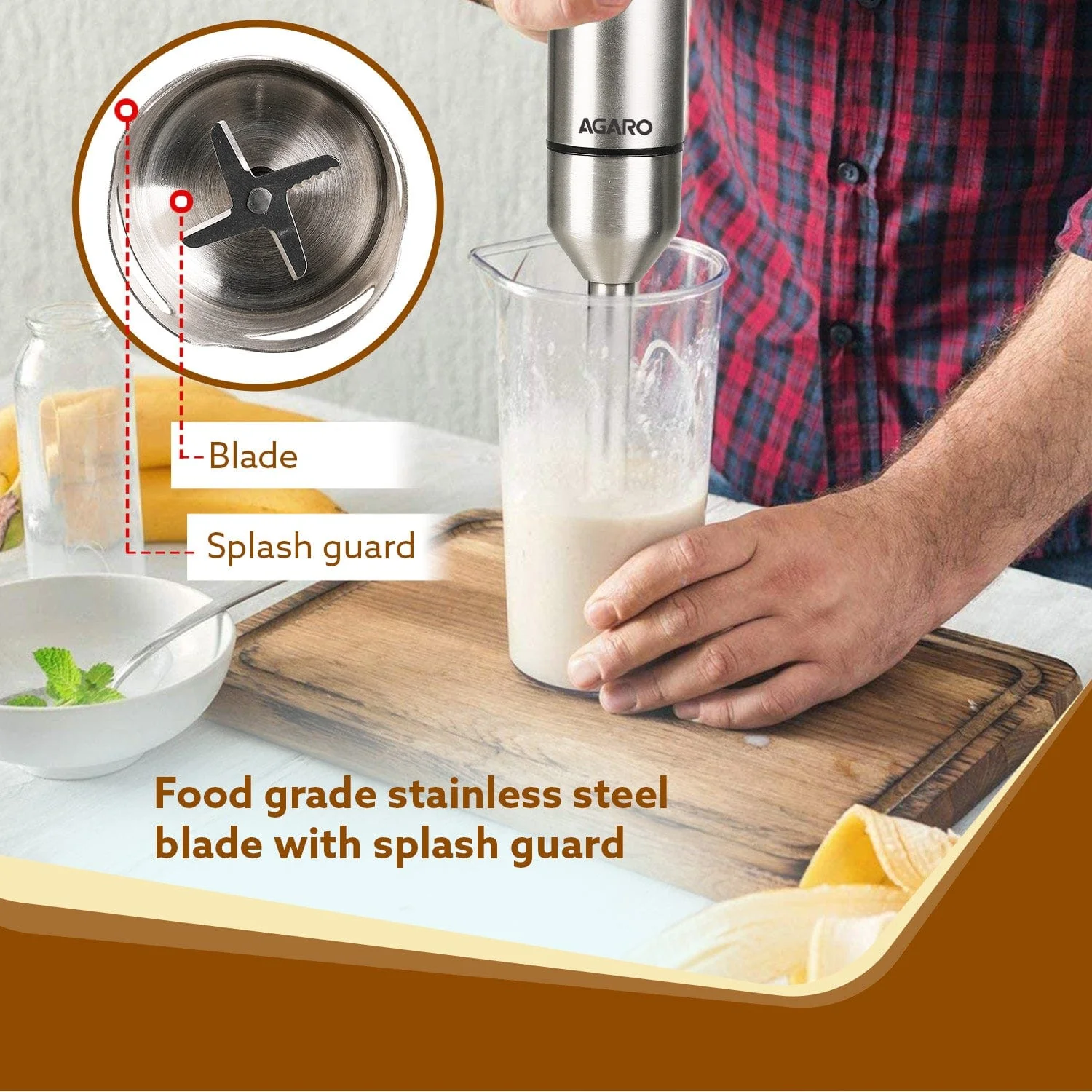 Grand 1000 Watts Hand Blender (Black) - Image 6