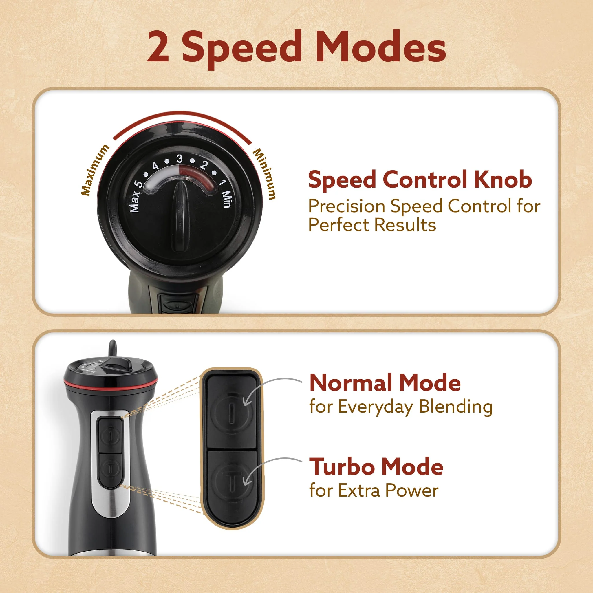 Grand 1000 Watts Hand Blender With Chopper - Image 4