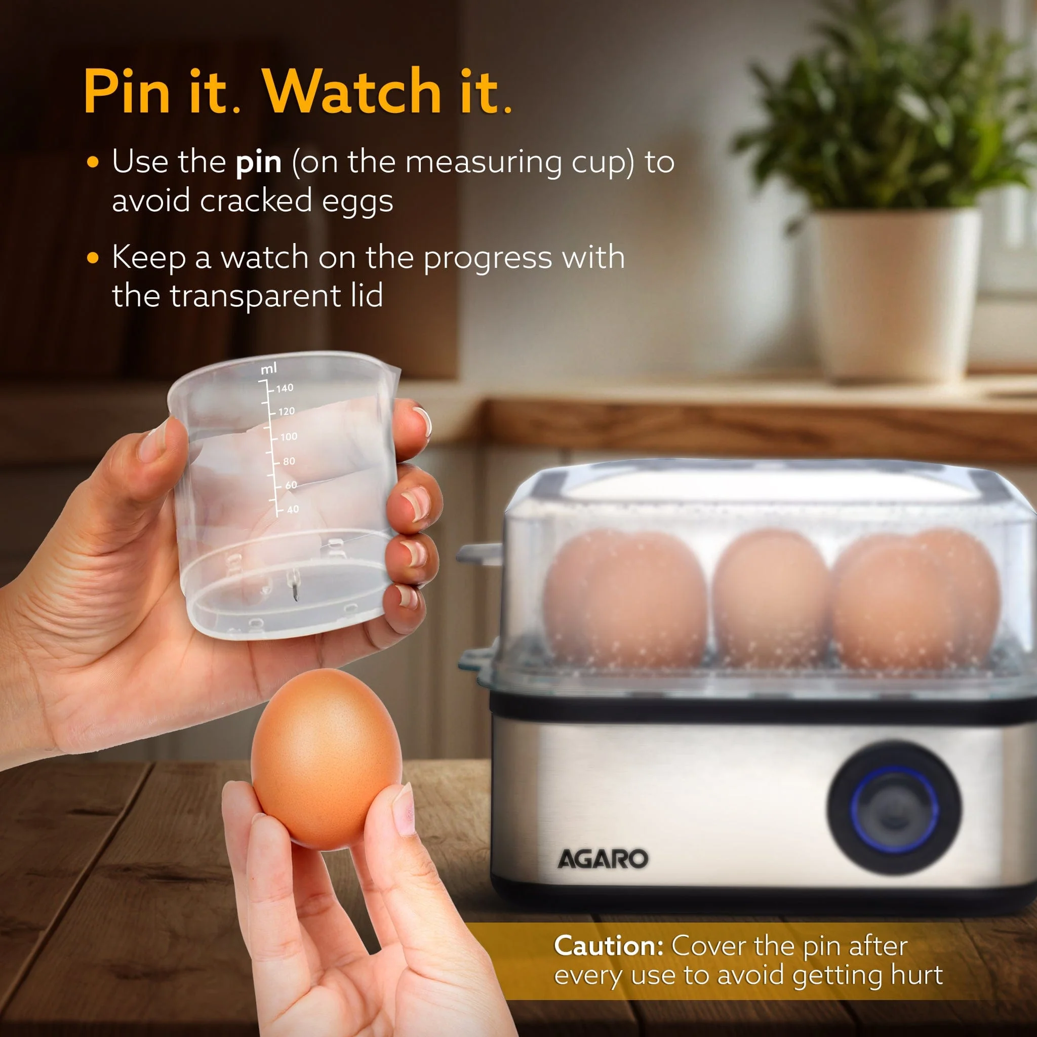 Grand Egg Boiler And Poacher - 500W, Silver - Image 5