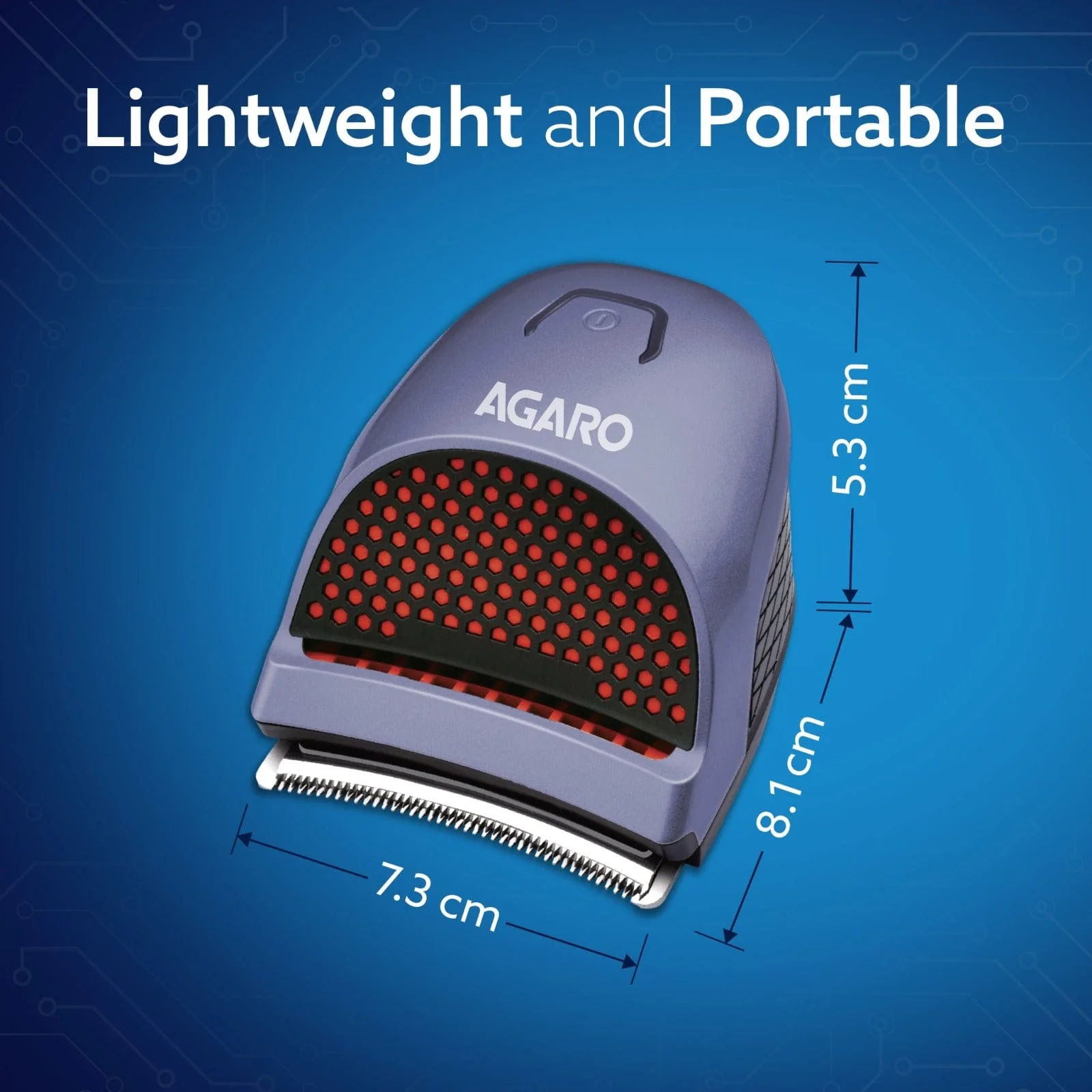 Hair Clipper 1717: Cordless, waterproof trimmer with curved blades and 4 combs (3, 6, 9, 12mm). Perfect for self-haircuts, grooming, and easy cleaning - Image 6