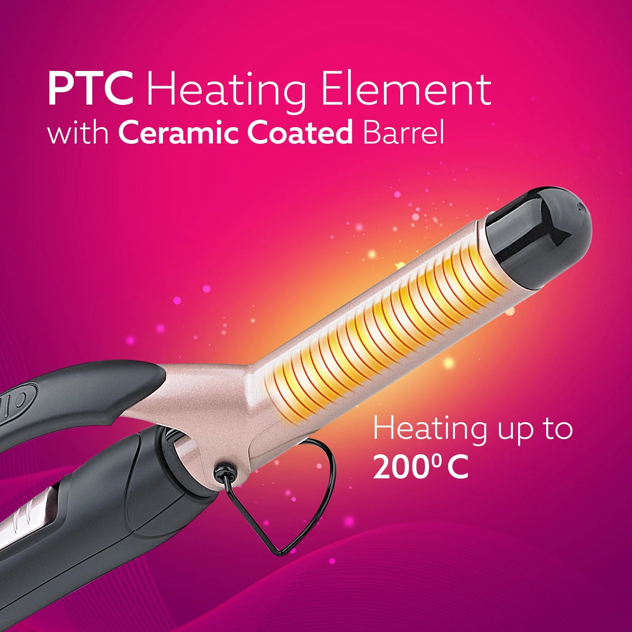HC-6001 Hair Curler with 25mm Barrel - Image 4