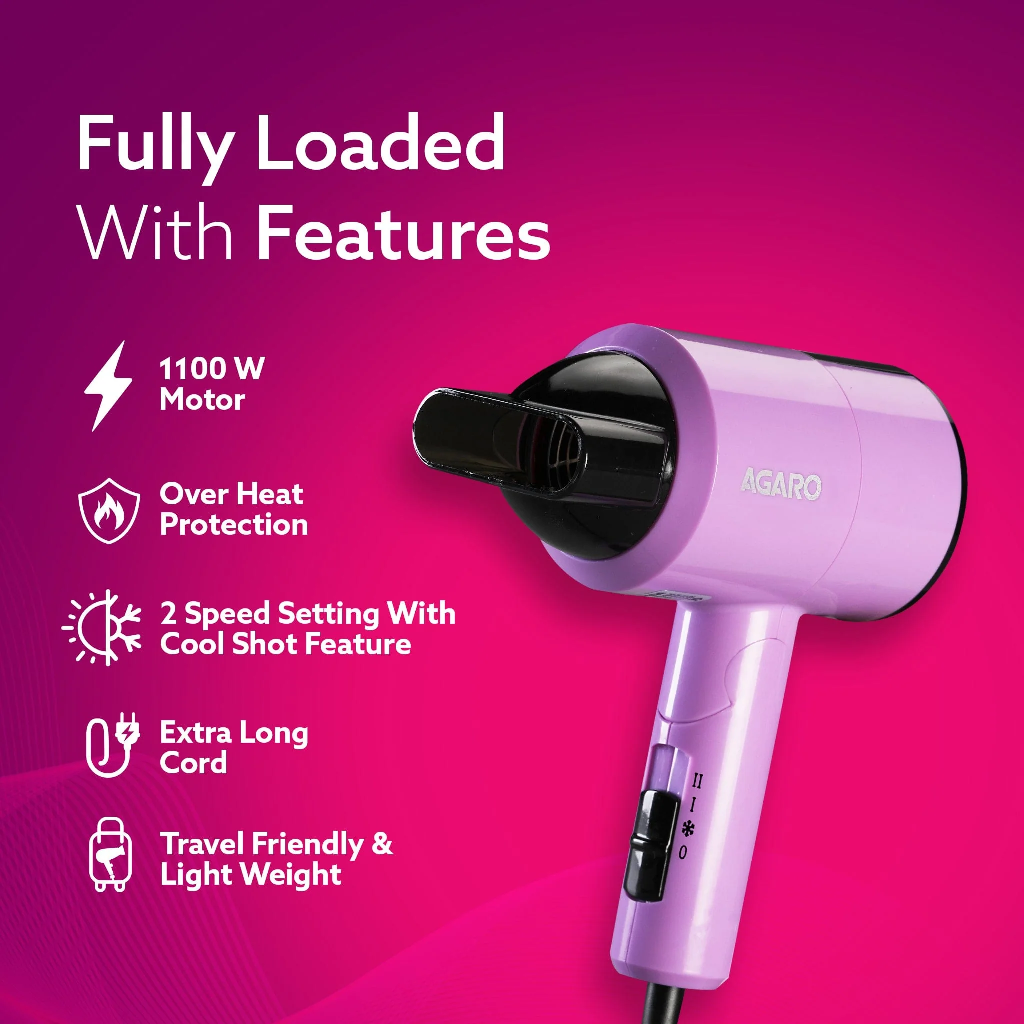 HD 1211 Hair Dryer with 1100 watts - Image 5