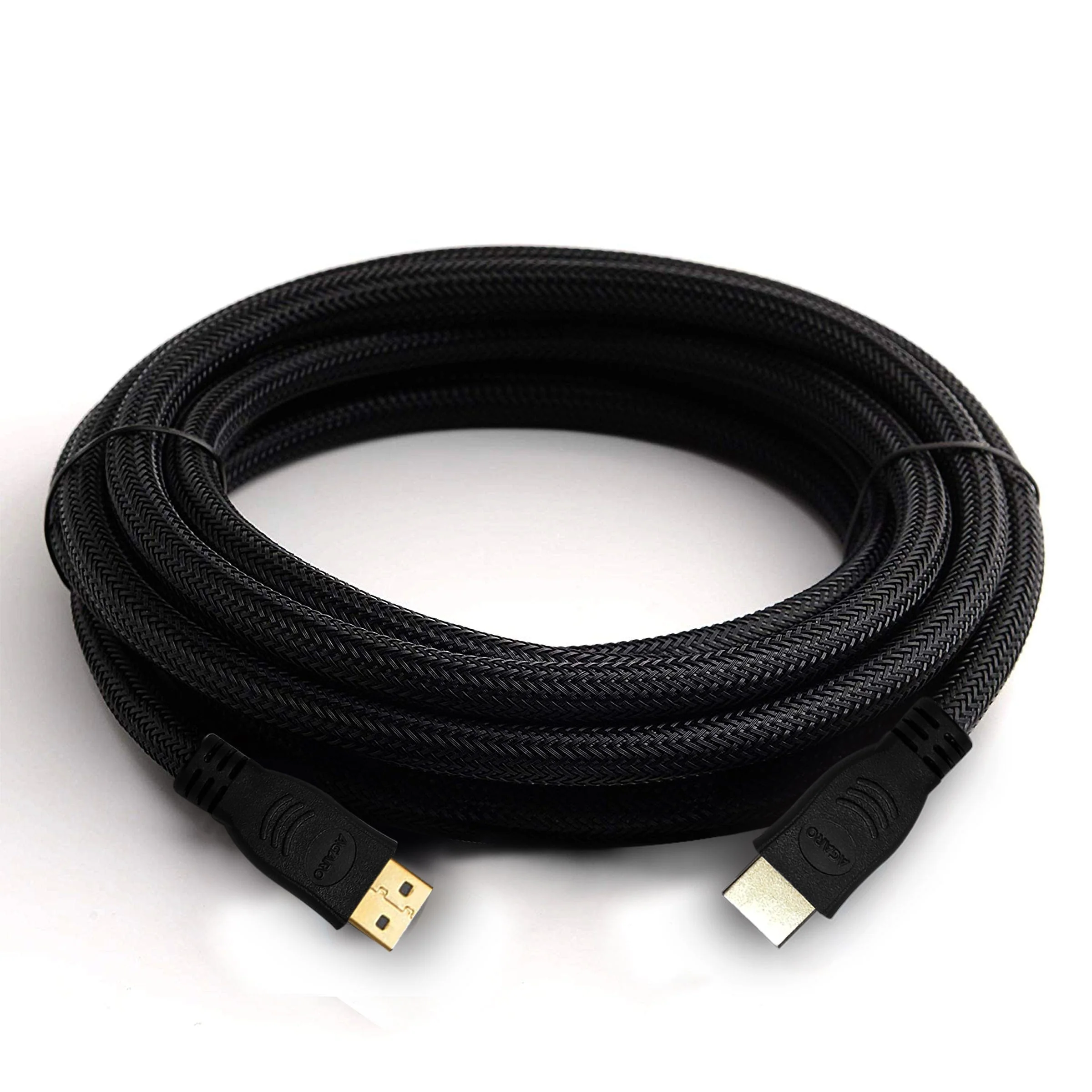 Hdmi To Hdmi V2.0 Nylon Braided Cable For Monitor, Television, Dvd Player (Black, 3M) - Image 3
