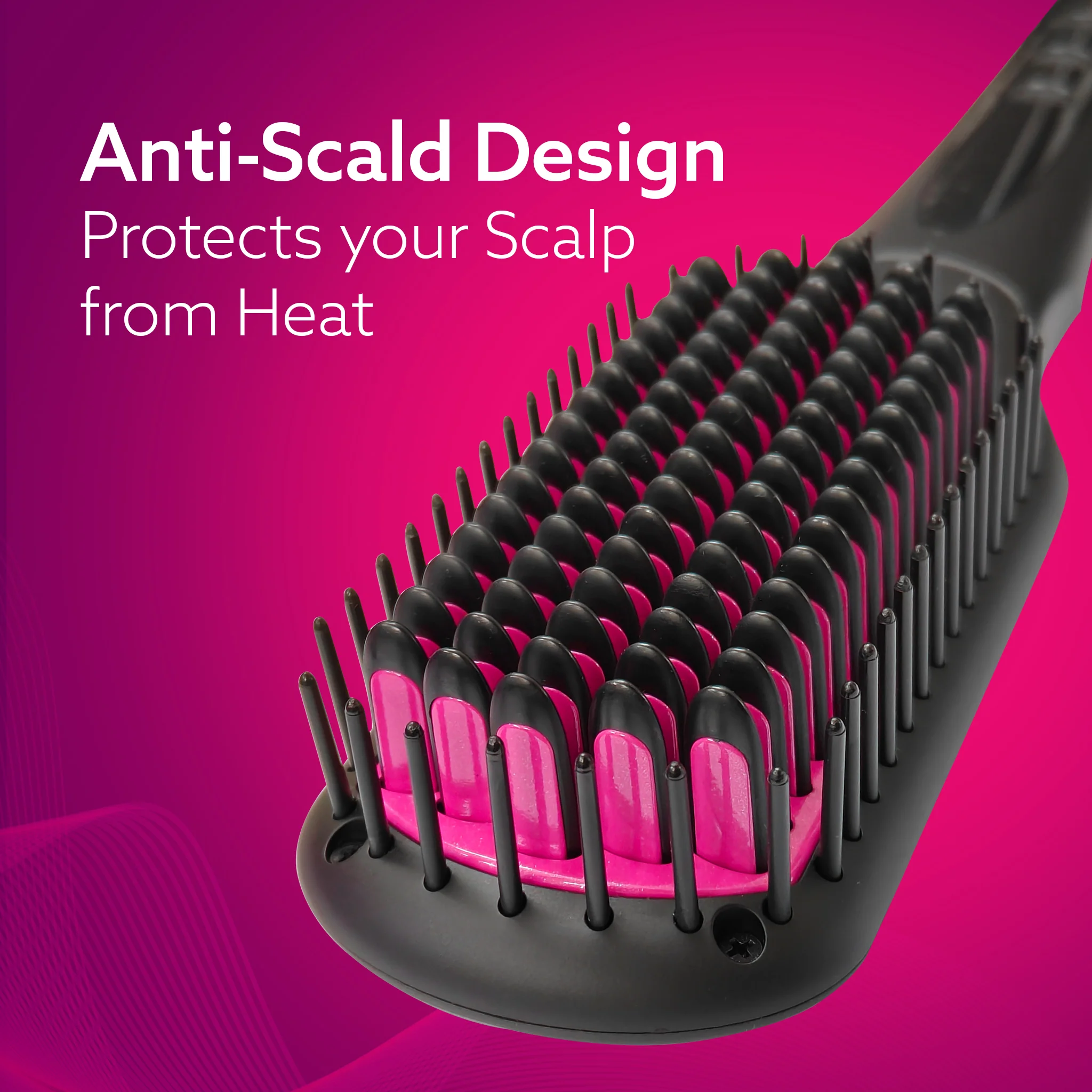 HSB2206 Hair Straightening Brush - 2 in 1 - Image 3