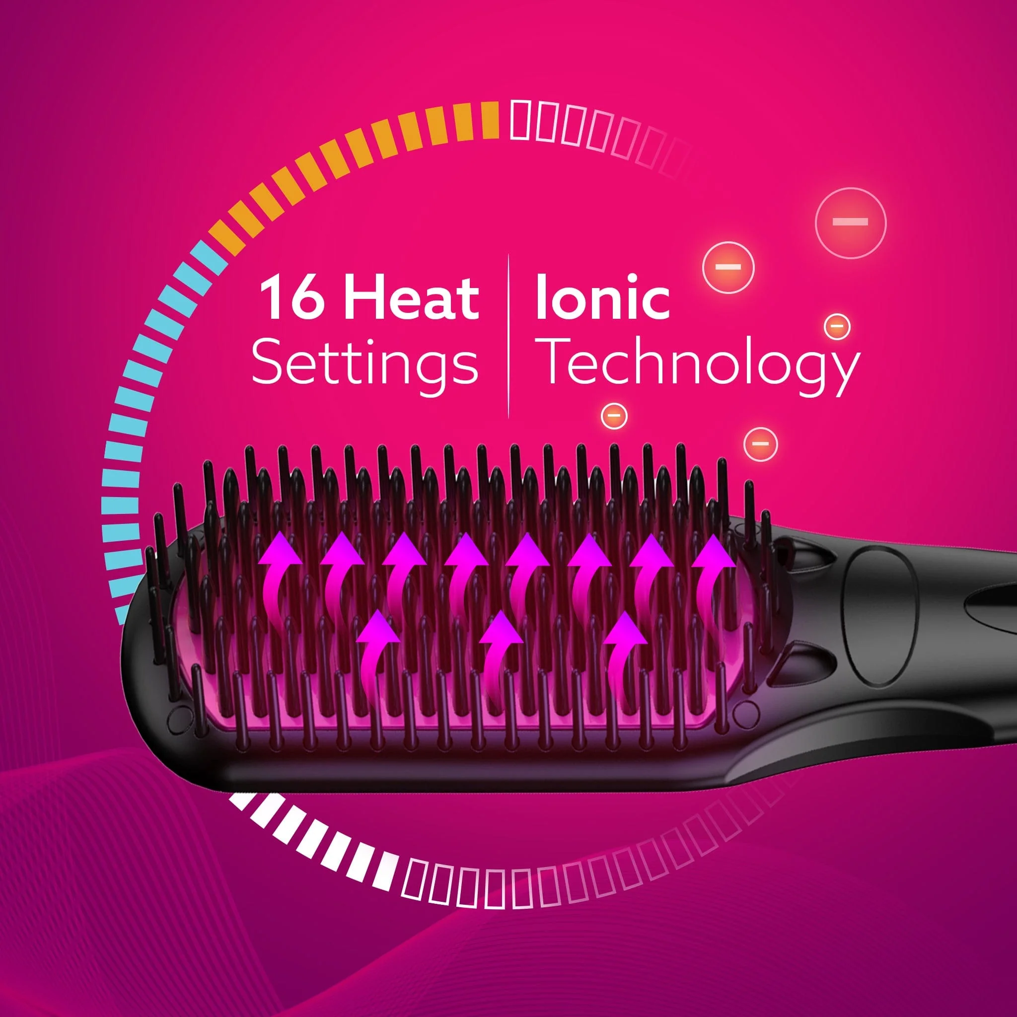 HSB2206 Hair Straightening Brush - 2 in 1 - Image 7