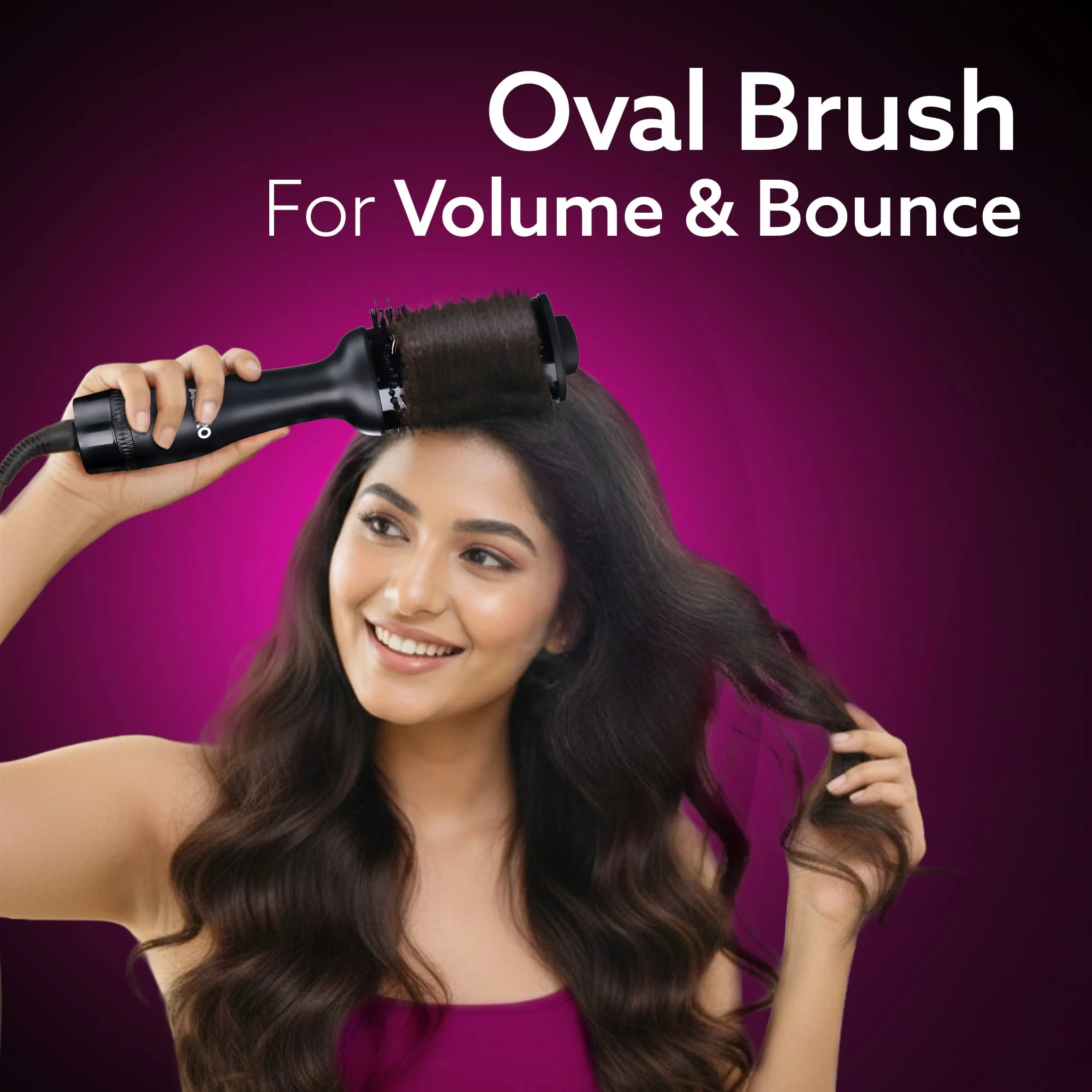 HV2179 Hot Air Brush for Hair, Blow Dryer Brush, Volumizer & Styler, 360° Airflow Vent, Oval Barrel for Hair Volume, Charcoal Bristles, Ceramic Coating Brushing Head, 1200W - Image 22