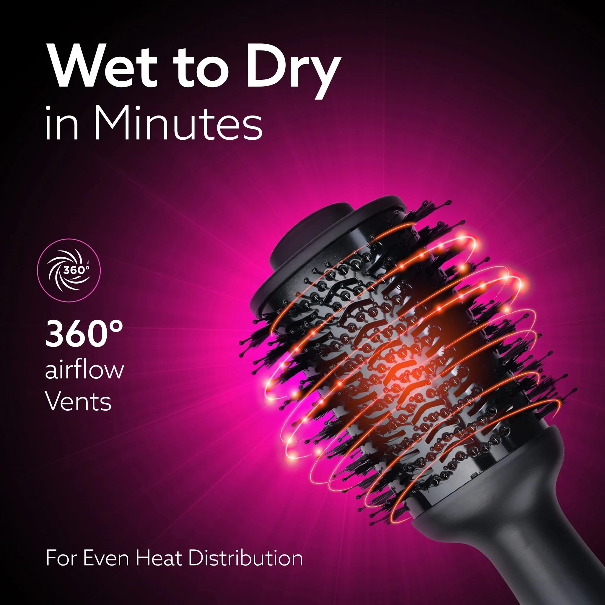HV2179 Hot Air Brush for Hair, Blow Dryer Brush, Volumizer & Styler, 360° Airflow Vent, Oval Barrel for Hair Volume, Charcoal Bristles, Ceramic Coating Brushing Head, 1200W - Image 27