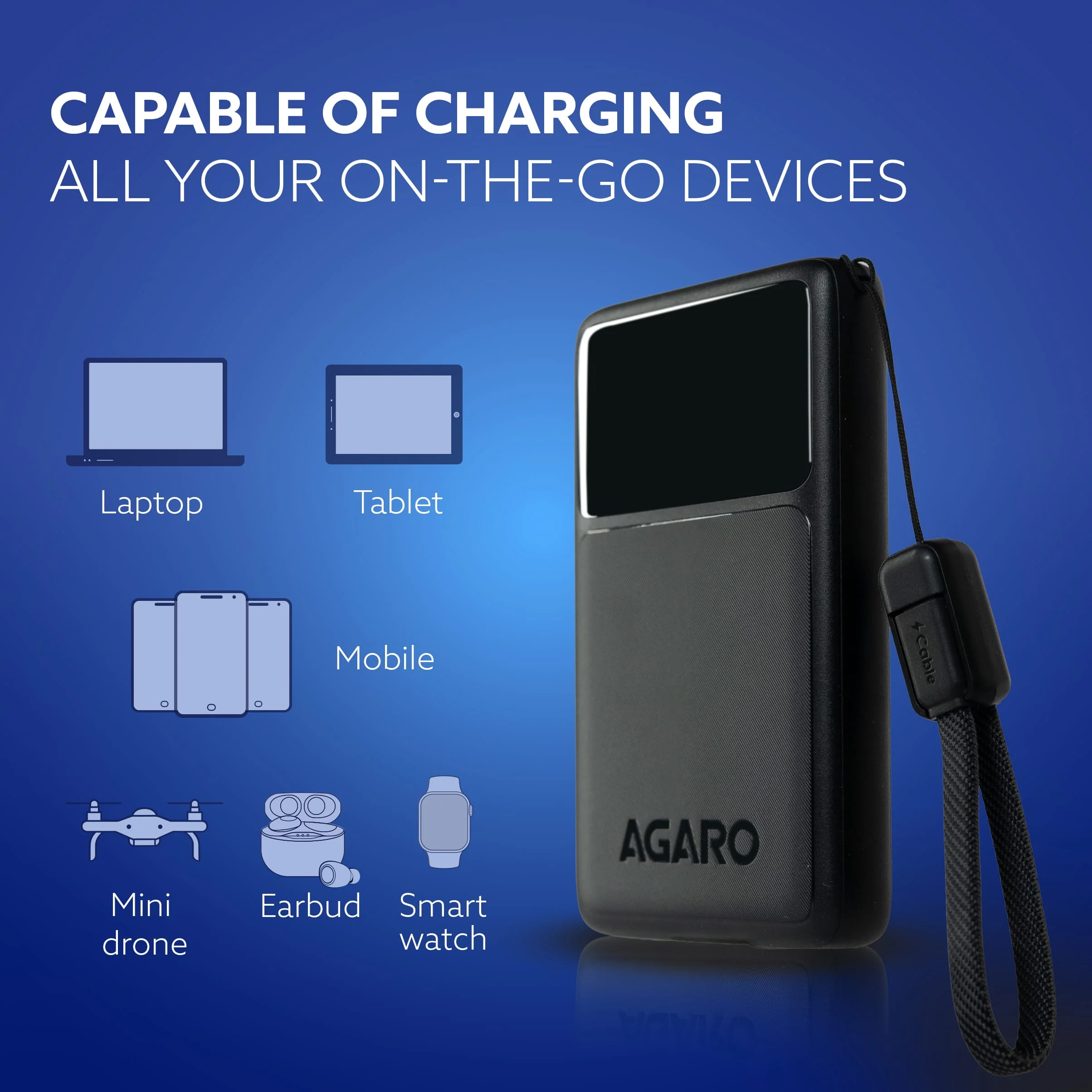 Ignite 10000 mAh Compact Power Bank, 45W Quick Charging for Smartphones - Image 3