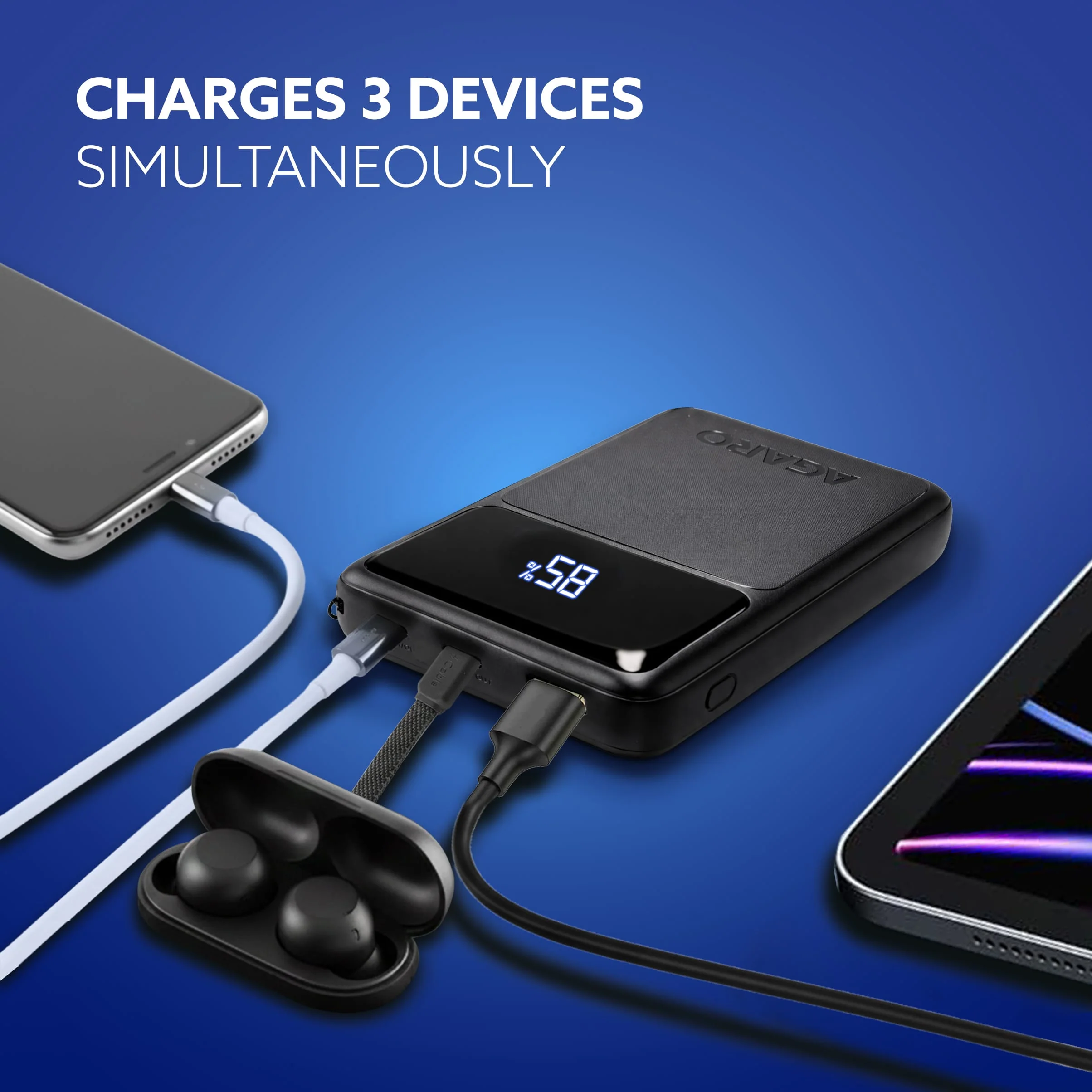 Ignite 10000 mAh Compact Power Bank, 45W Quick Charging for Smartphones - Image 4