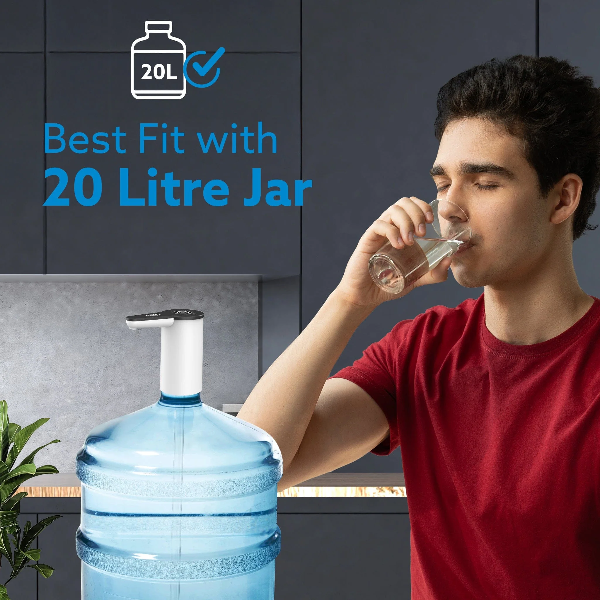 Imperial Automatic Electric Water Dispenser Pump for 20 Litre Bottle | USB Rechargeable, Portable Drinking Water Pump for Home, Kitchen, Office & Camping - Image 3