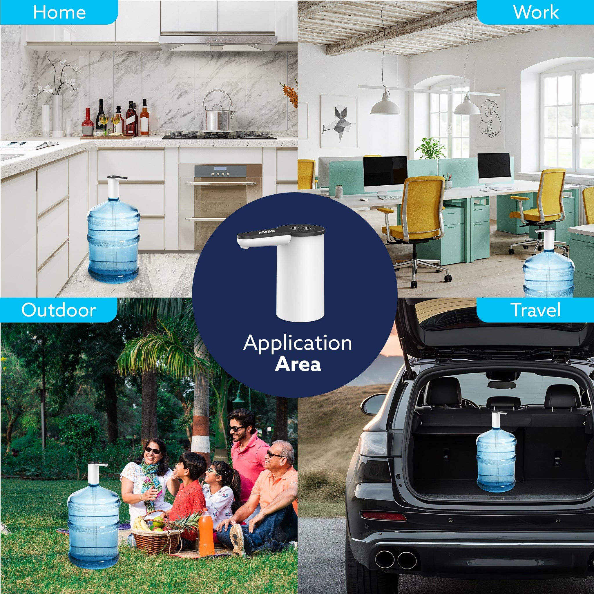 Imperial Automatic Electric Water Dispenser Pump for 20 Litre Bottle | USB Rechargeable, Portable Drinking Water Pump for Home, Kitchen, Office & Camping - Image 6