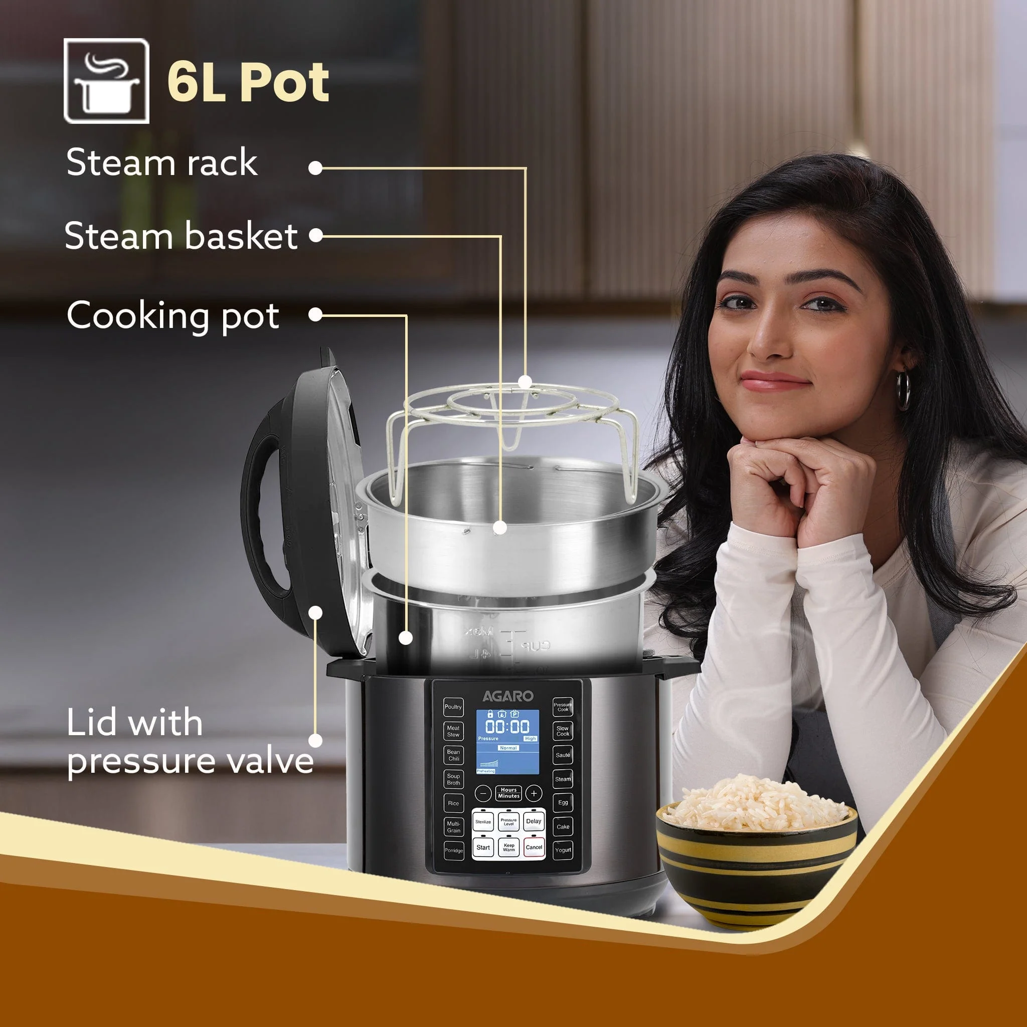 Imperial Electric Pressure Cooker - 6L - Image 4