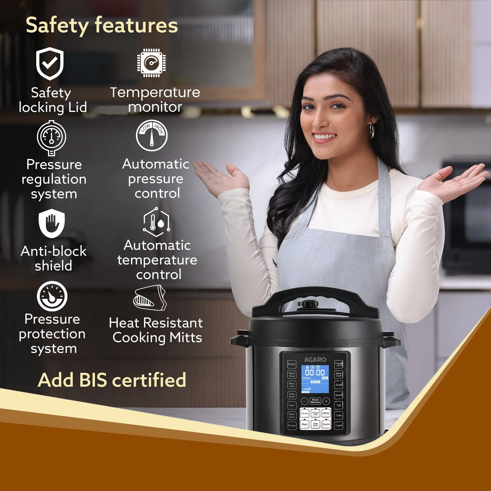 Imperial Electric Pressure Cooker - 6L - Image 5