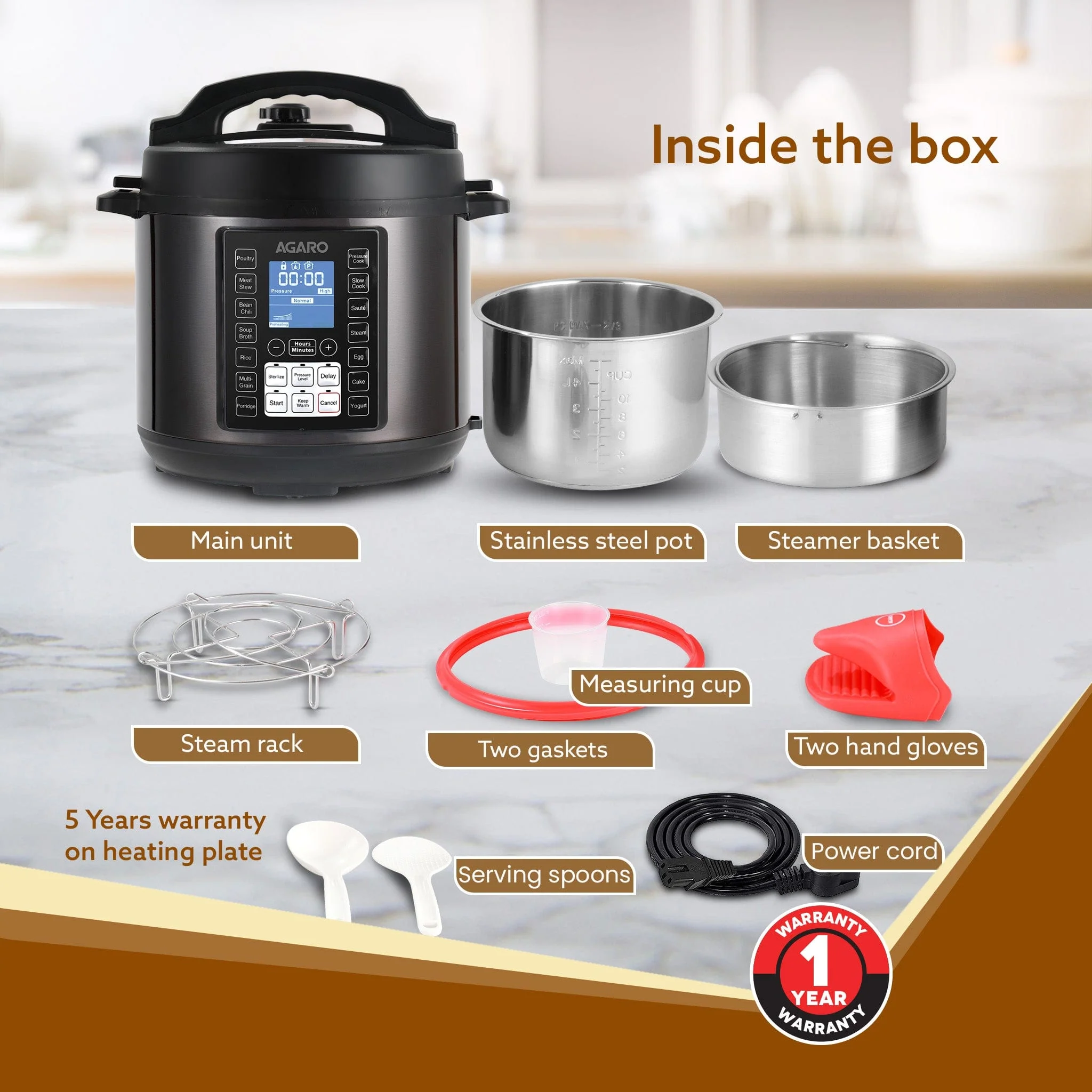 Imperial Electric Pressure Cooker - 6L - Image 6