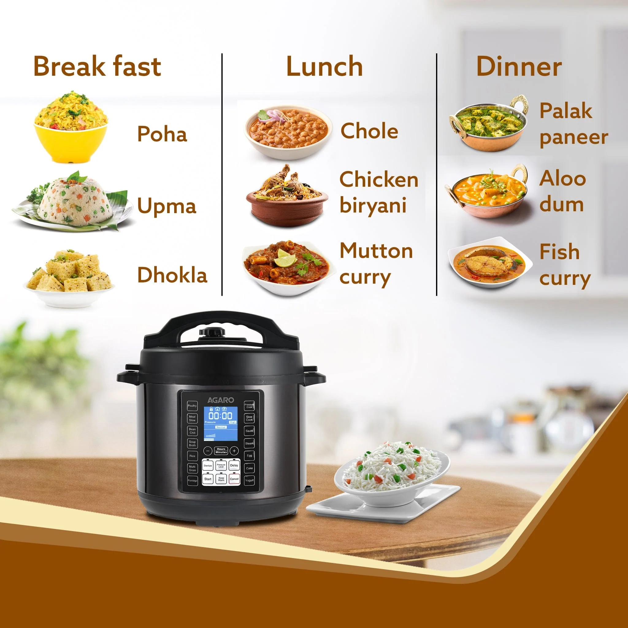 Imperial Electric Pressure Cooker - 8 L - Black - Image 7