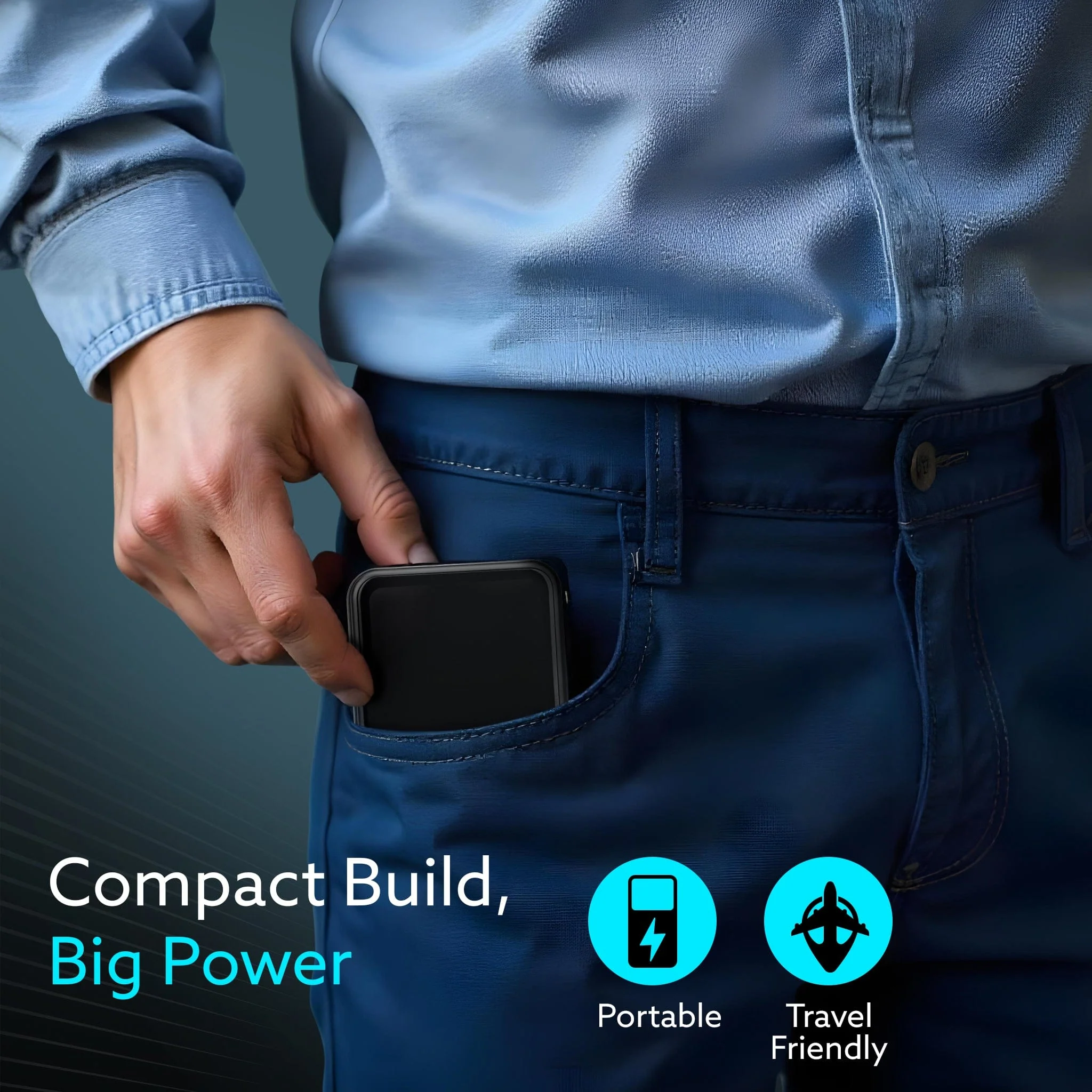 Imperial Power Bank 20000 mAh, 22.5W Power Delivery for Smartphones, Portable, USB C & Micro Input, USB A1,A2 & C Output, Fast Charge Technology for Tablets, Headphones and Hi-Powered Devices - Image 3