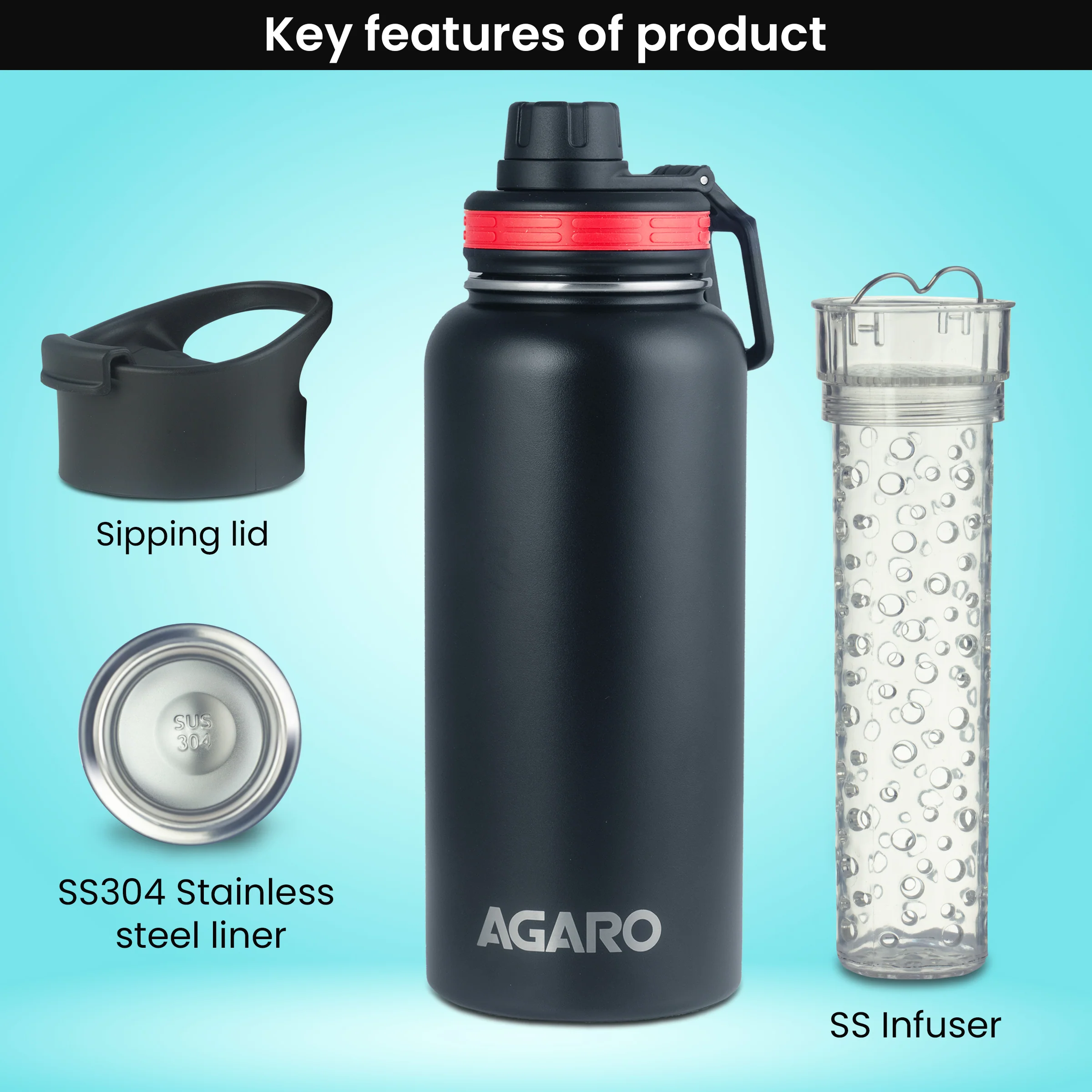 Imperial Vacuum Flask 1L, Tritan Infusion - Image 5