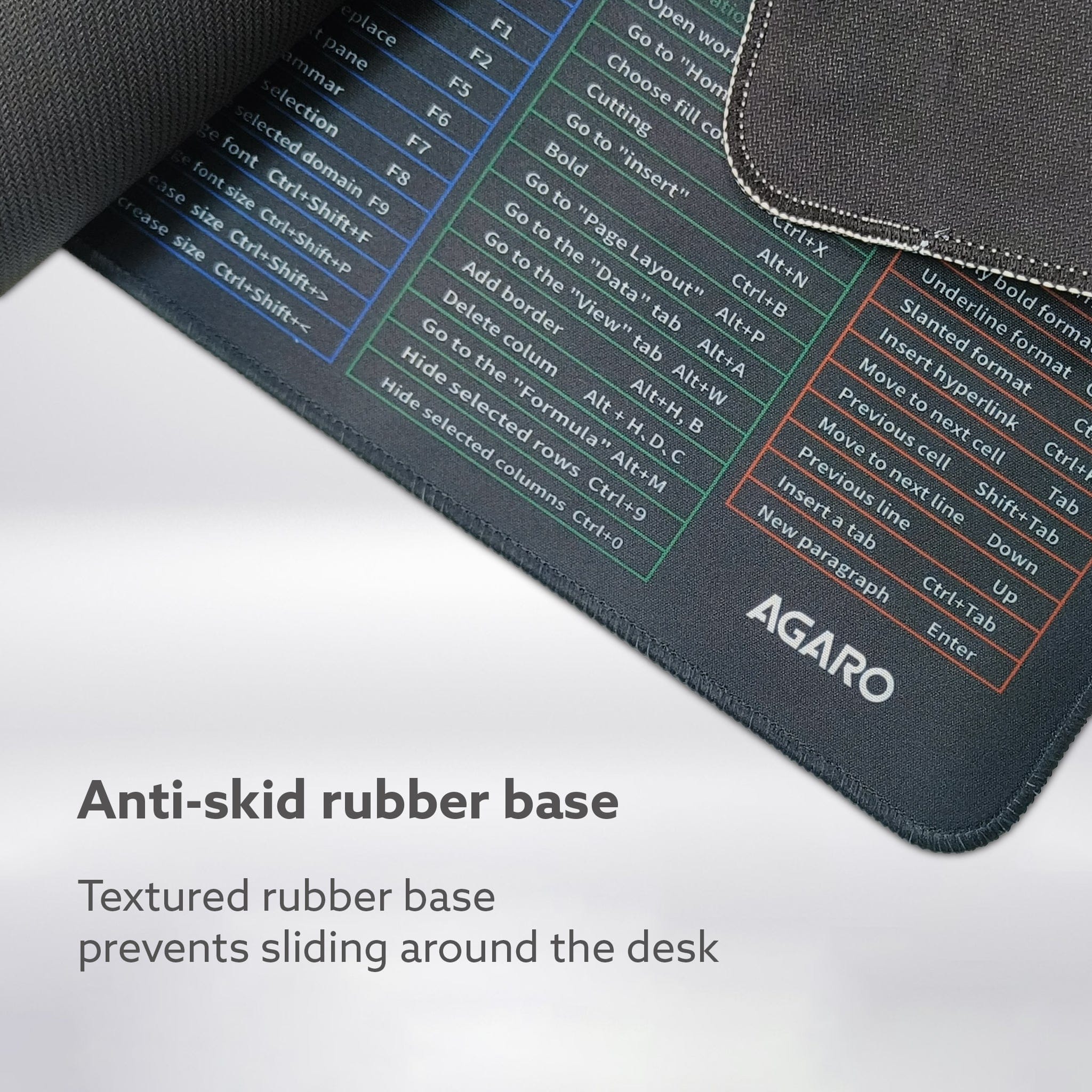 Keyboard Shortcut Deskmat, Extra Large Desk Mouse Pad with Windows & Office Shortcuts - Image 5