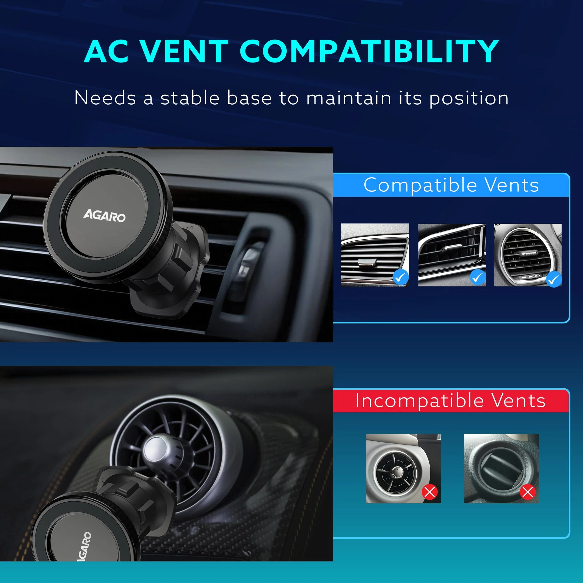 Magnetic Car Mobile Holder Stand with Ultra-Strong N52 Magnet - Image 8