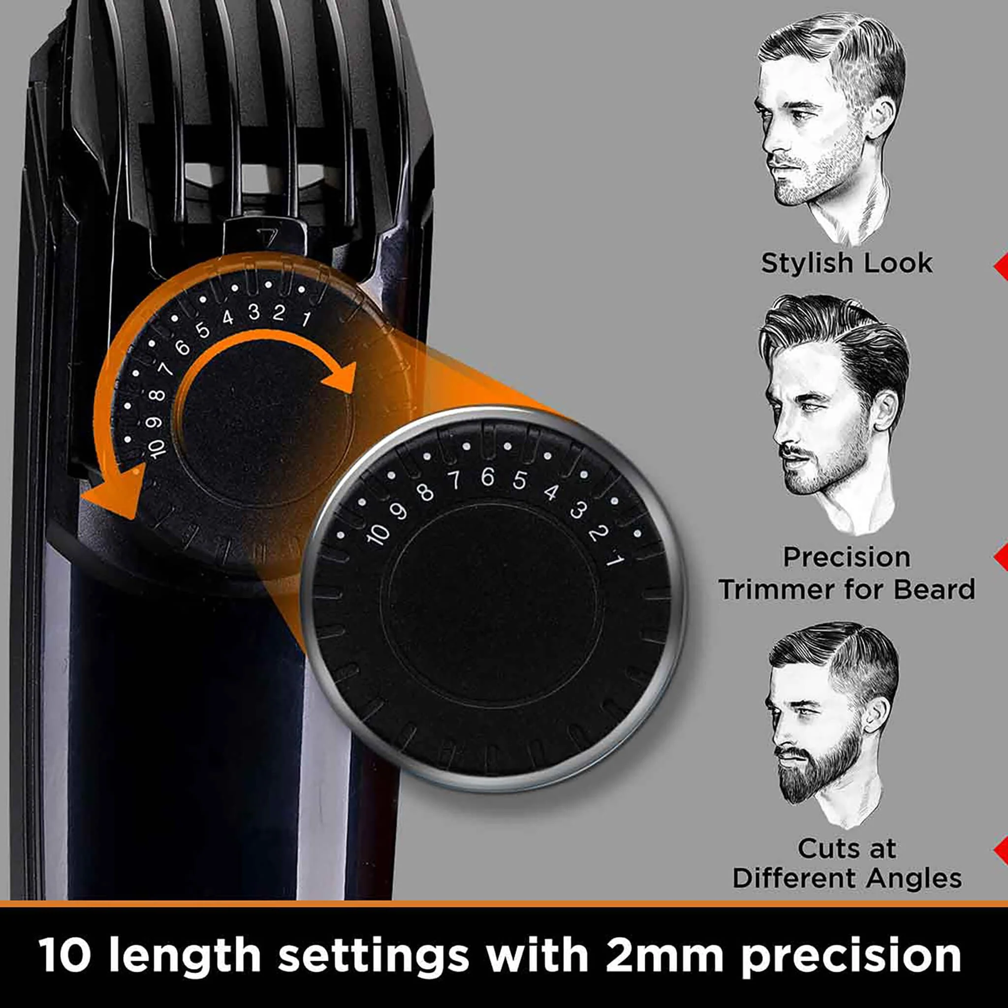 MG-4760 4 in 1 Multi Grooming and trimmer Kit - Image 3