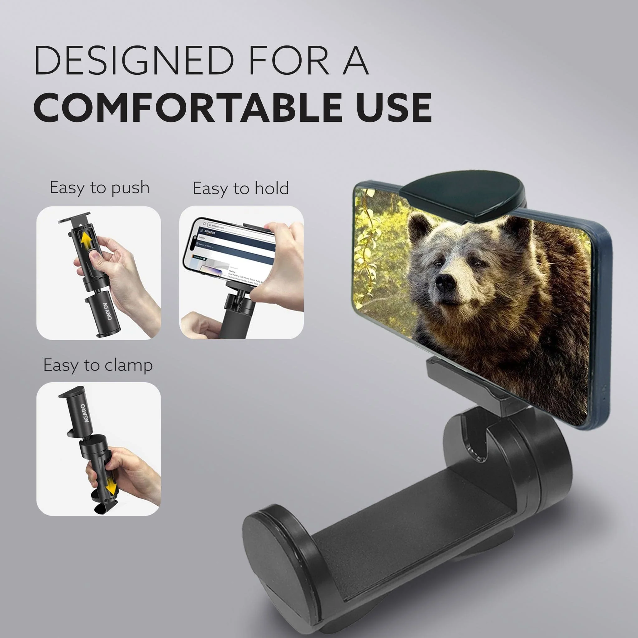 Mobile Clip Phone Holder with 360° Adjustable Angles - Image 6
