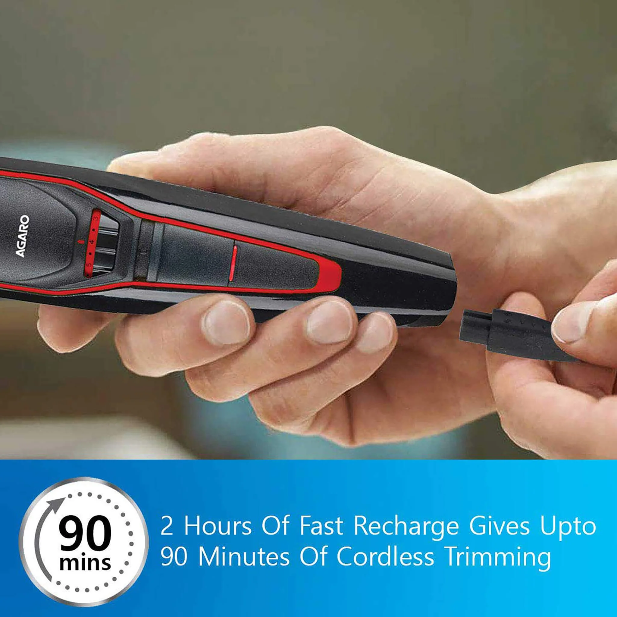MT 6001 Beard Trimmer for Men, 90min Runtime - Image 7