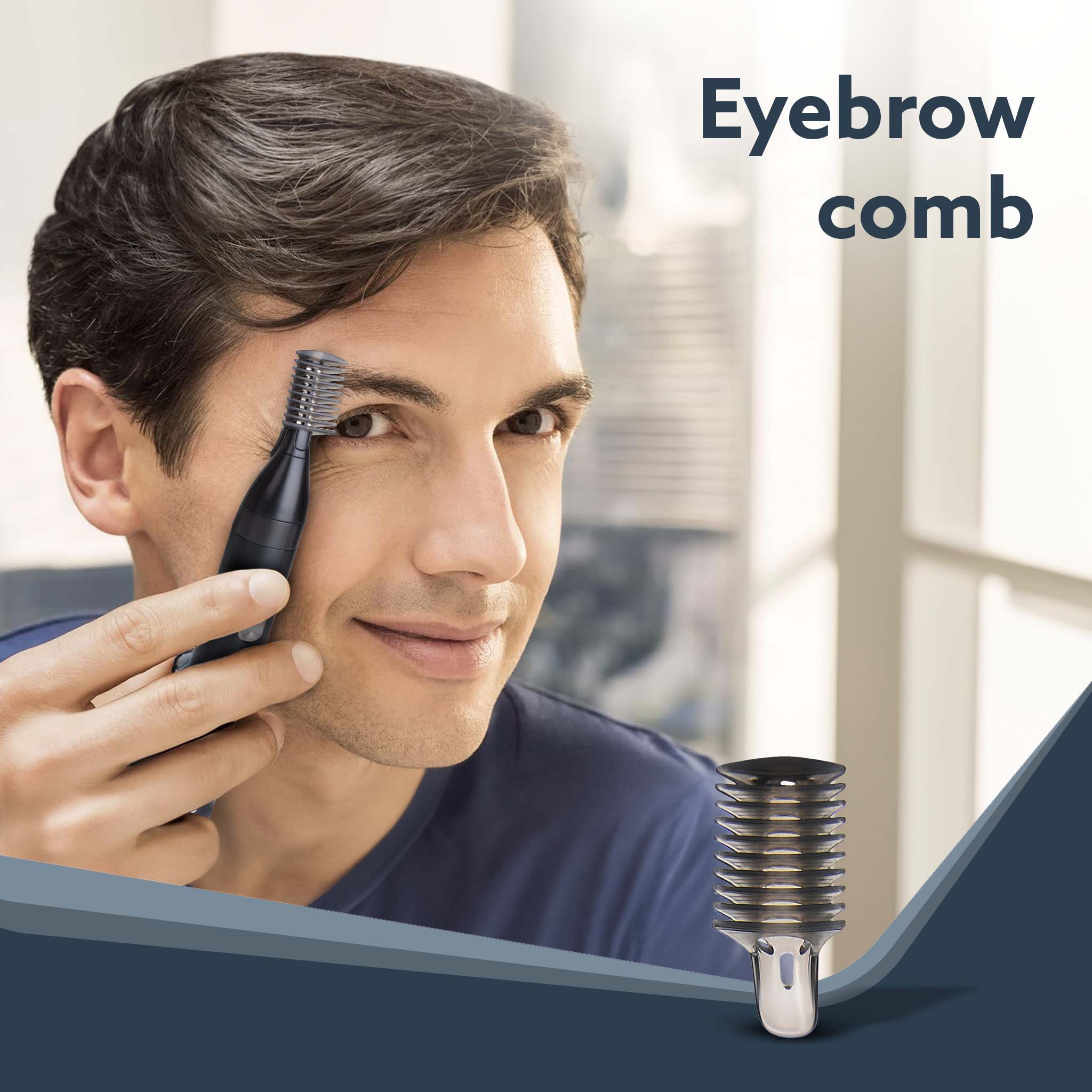 Nose & Ear Hair Trimmer, Eyebrow Trimming, Rechargeable, Stainless Steel Blade, Face Grooming, Men Women - Image 4