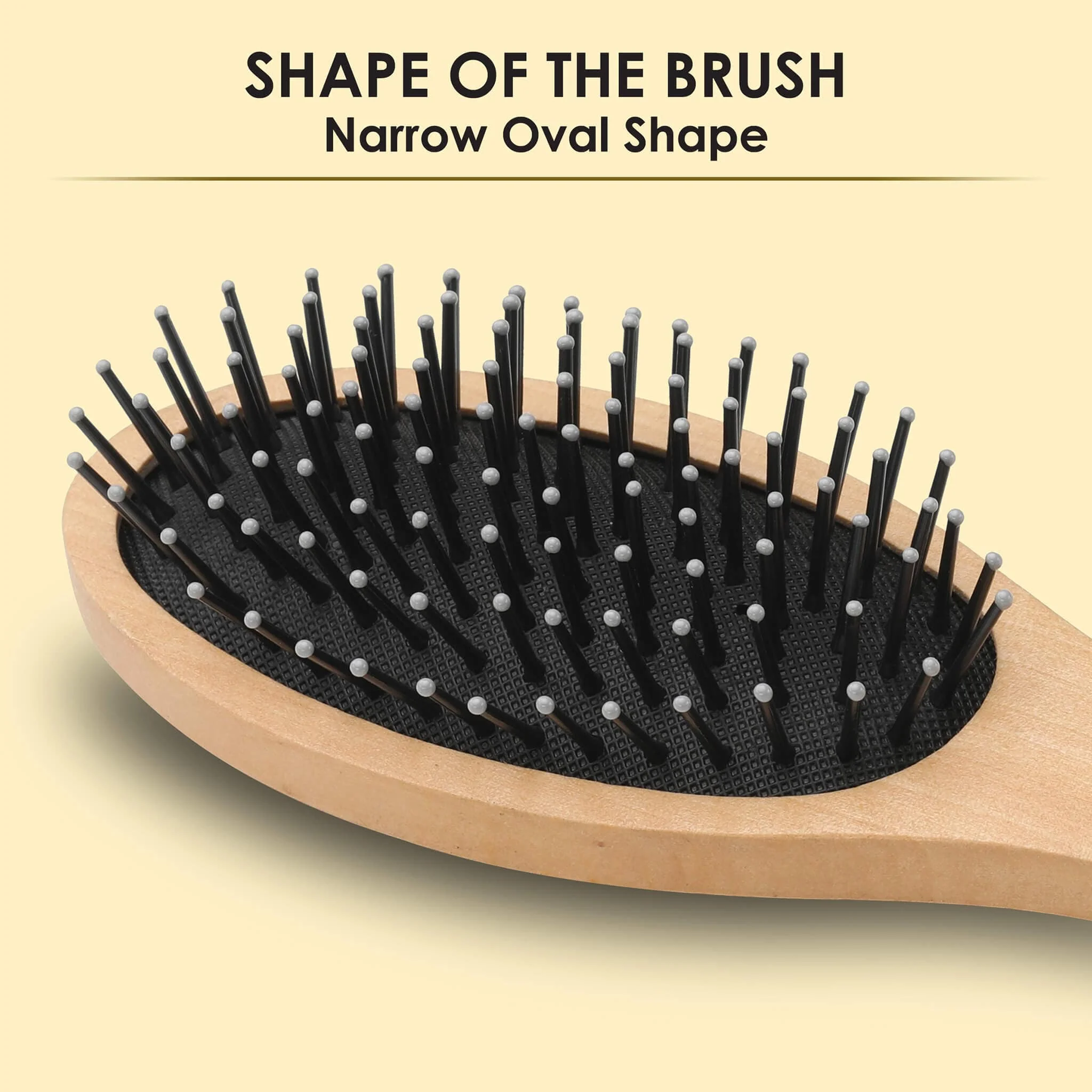 Wooden Oval Hair Brush - Image 10