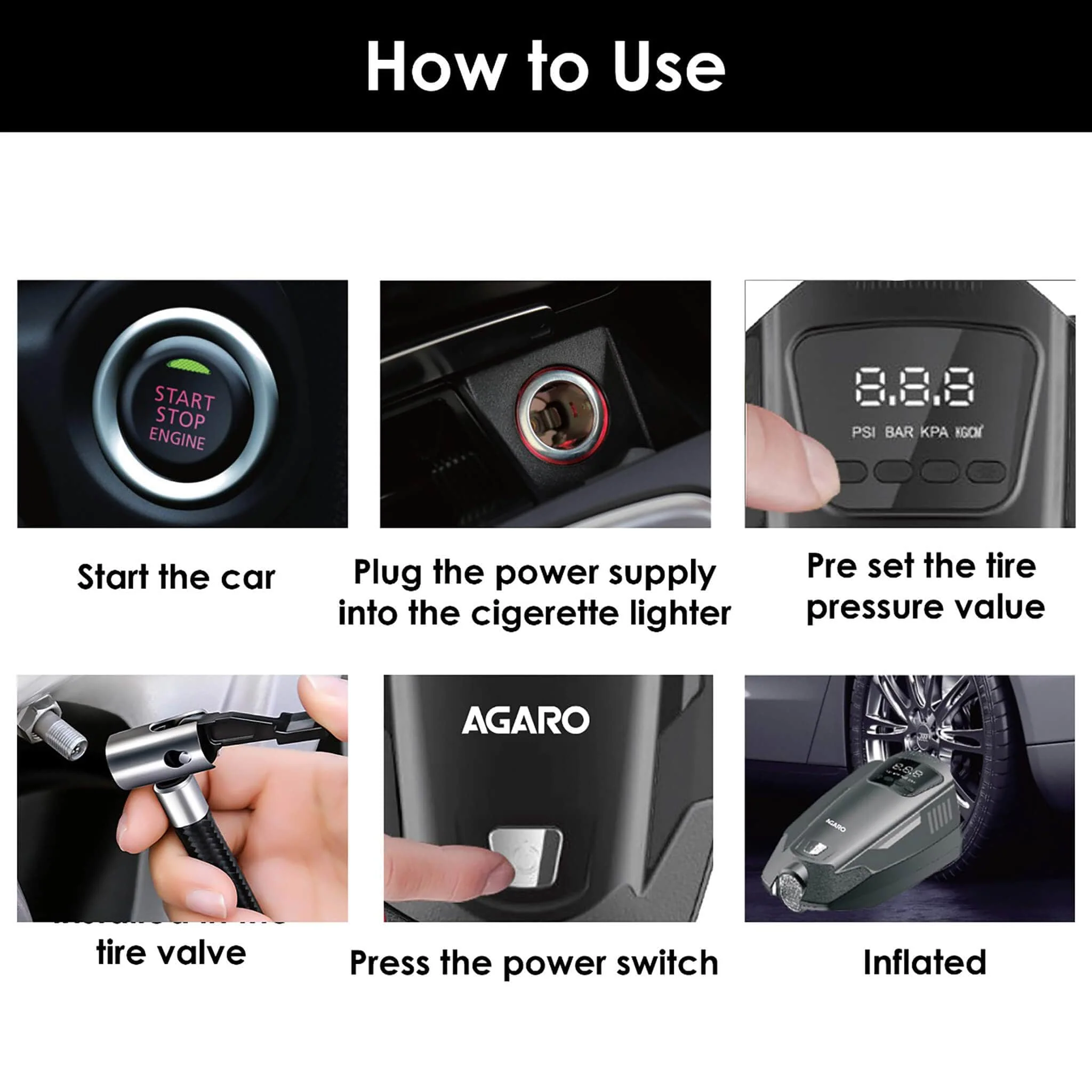 PRIMO Digital Tyre Inflator 120W - Image 6