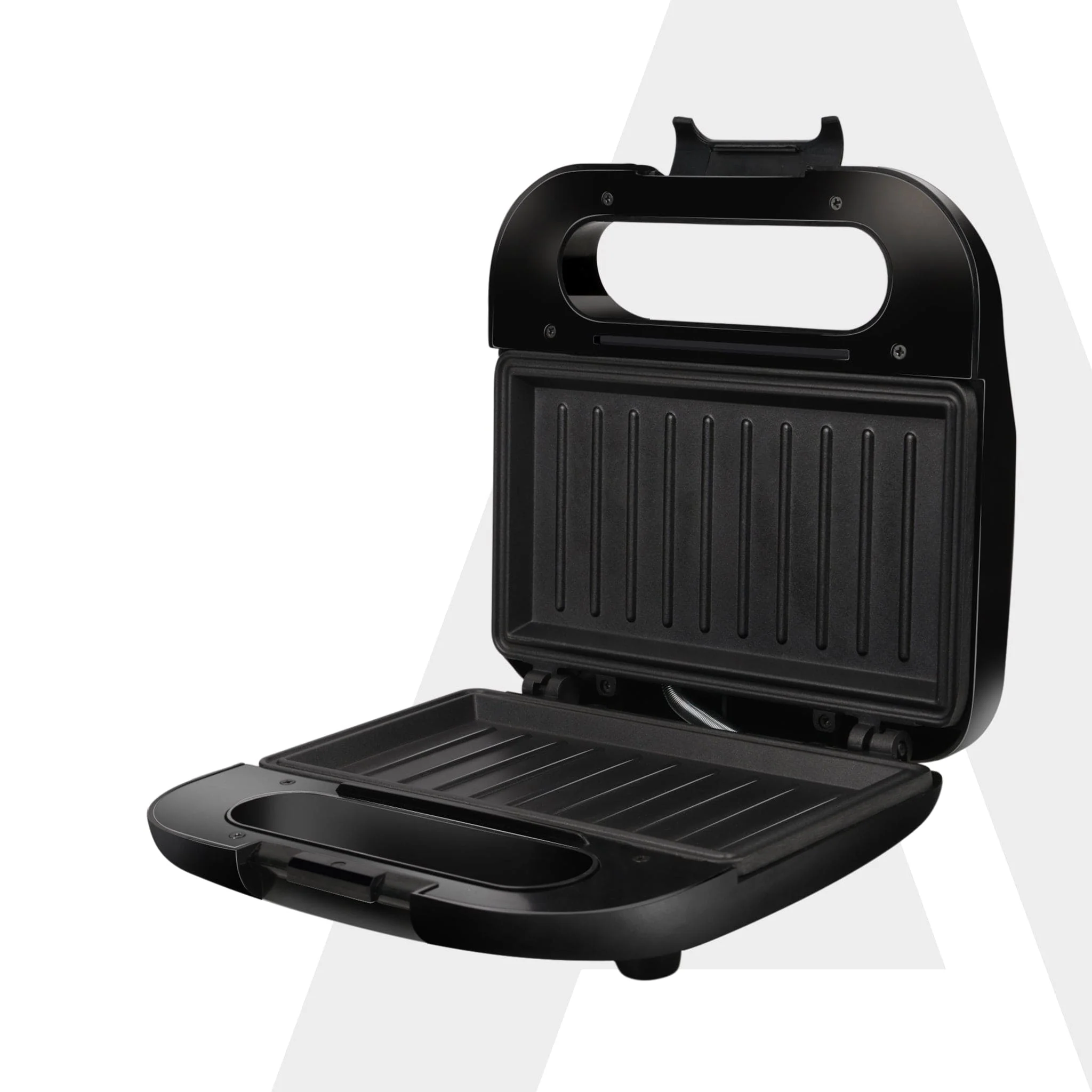 Primo Sandwich Maker, Non Stick Coated Grill Plates, 750W, 90 Degrees Openable Plate, Automatic Cut Off, LED Display, Black - Image 7