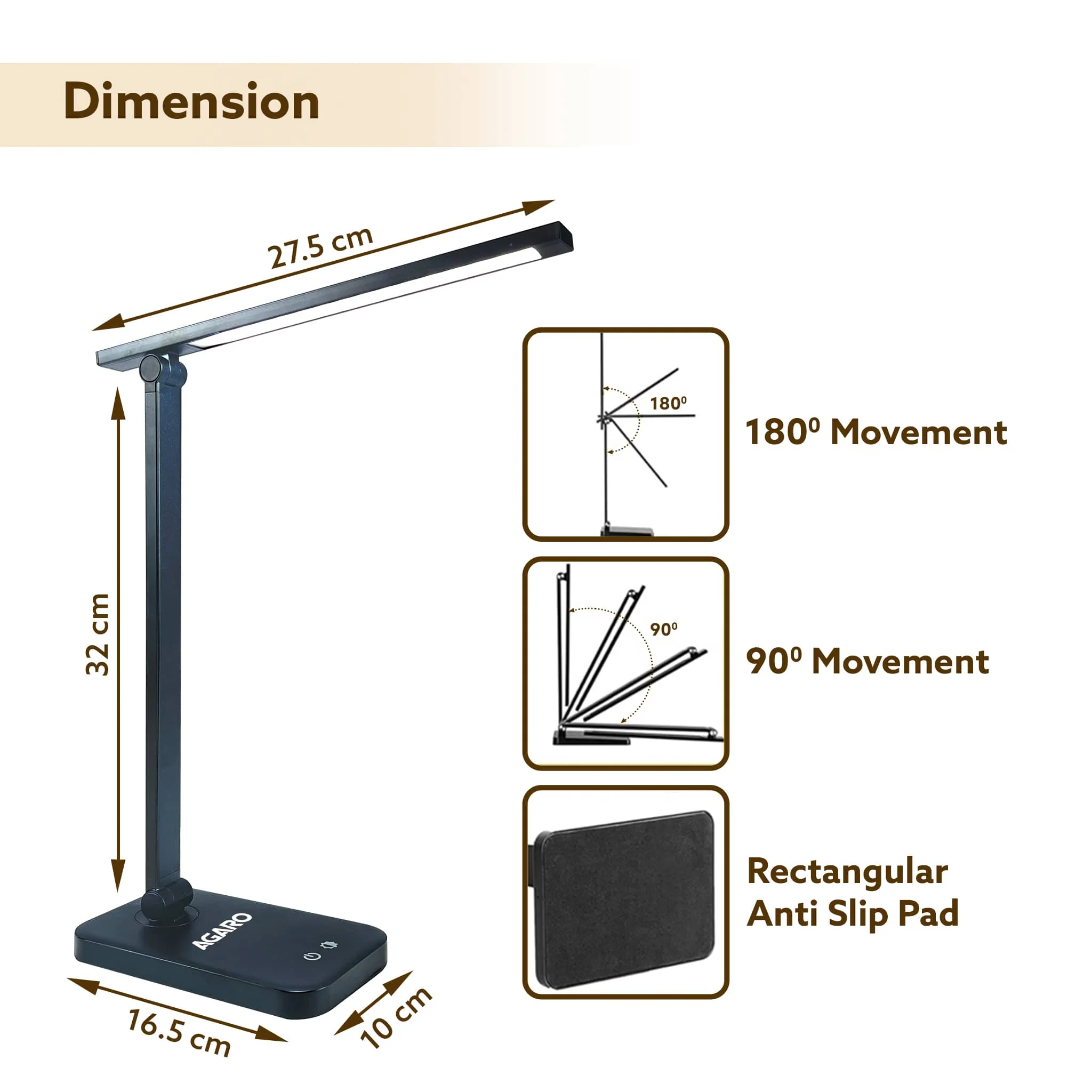 Regal 5W LED Desk Lamp with Touch Control - Image 6