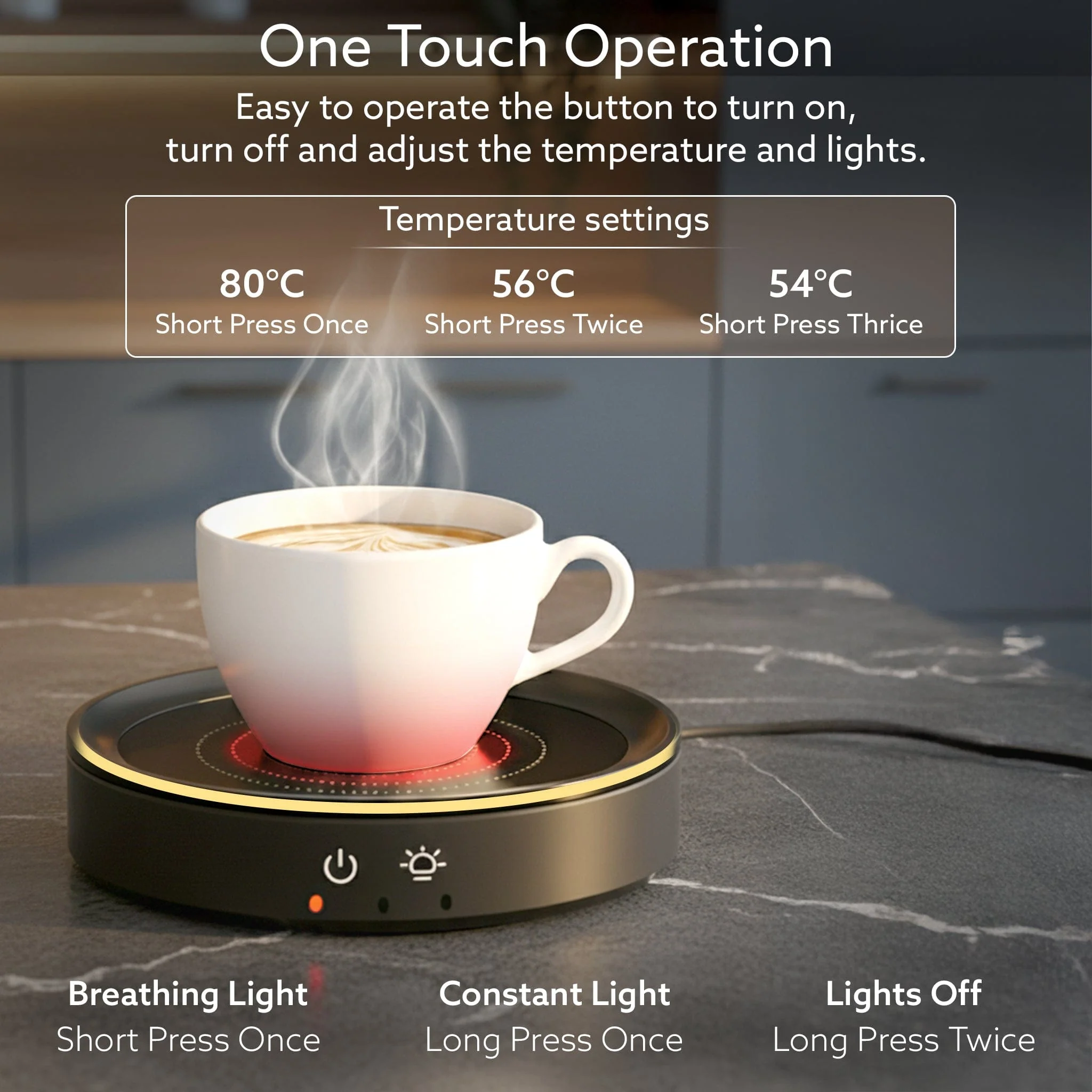 Regal Coffee Mug Warmer – Cup Heater for Coffee-Tea, Milk & Hot Drinks, Portable Electric Heating Pad with Constant Temperature, for Home, Office & Travel - Image 6