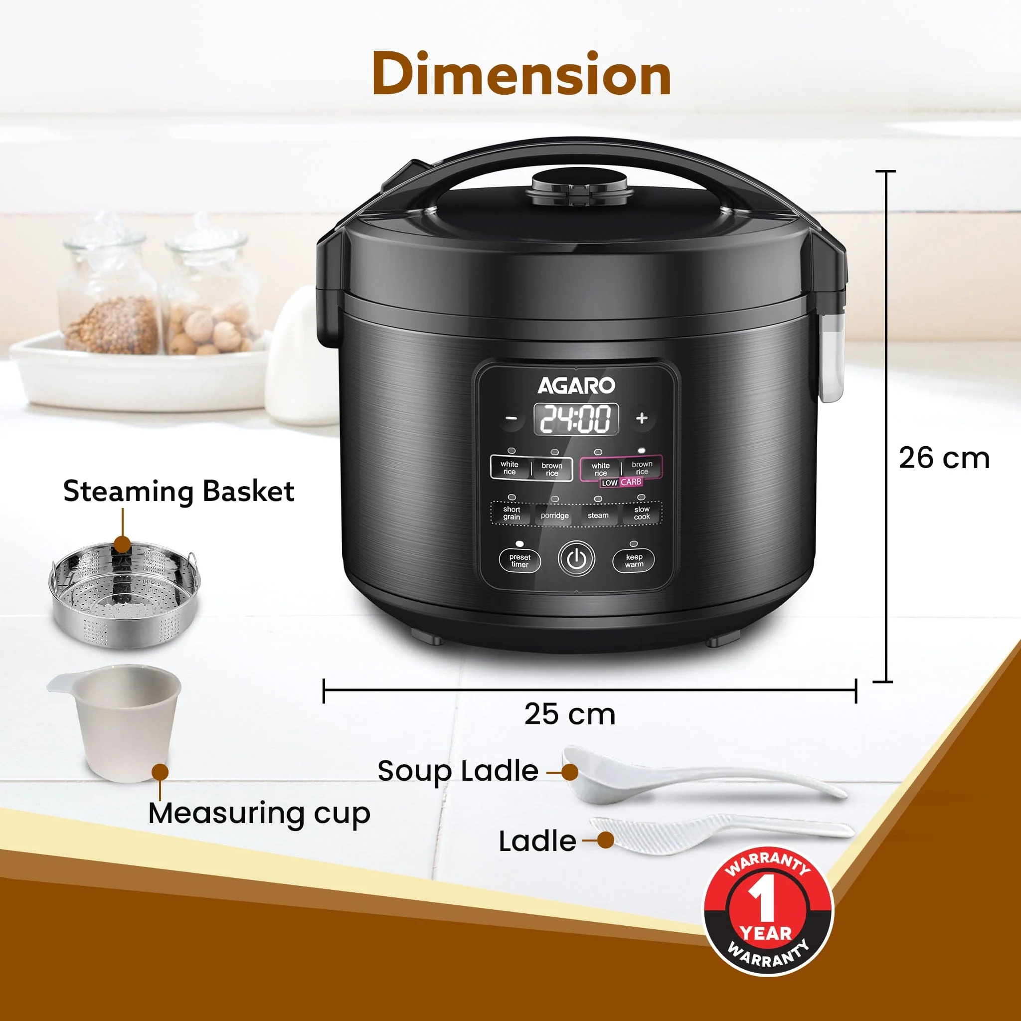 REGAL Electric Rice Cooker 3L - Image 5