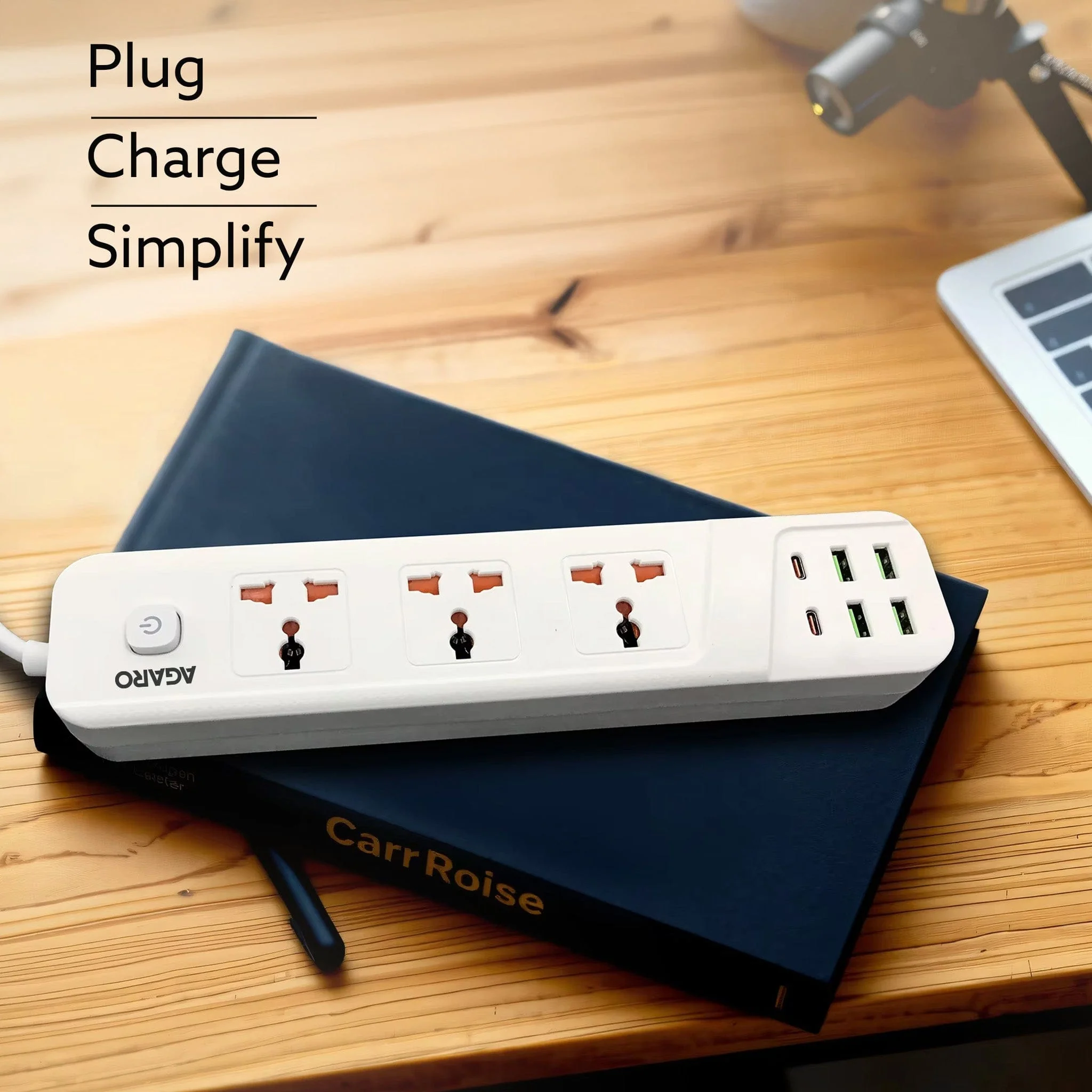Regal Extension Board 3 Universal Sockets, 4 USB + 2 Type-C Fast Charging, 2500W - Image 6