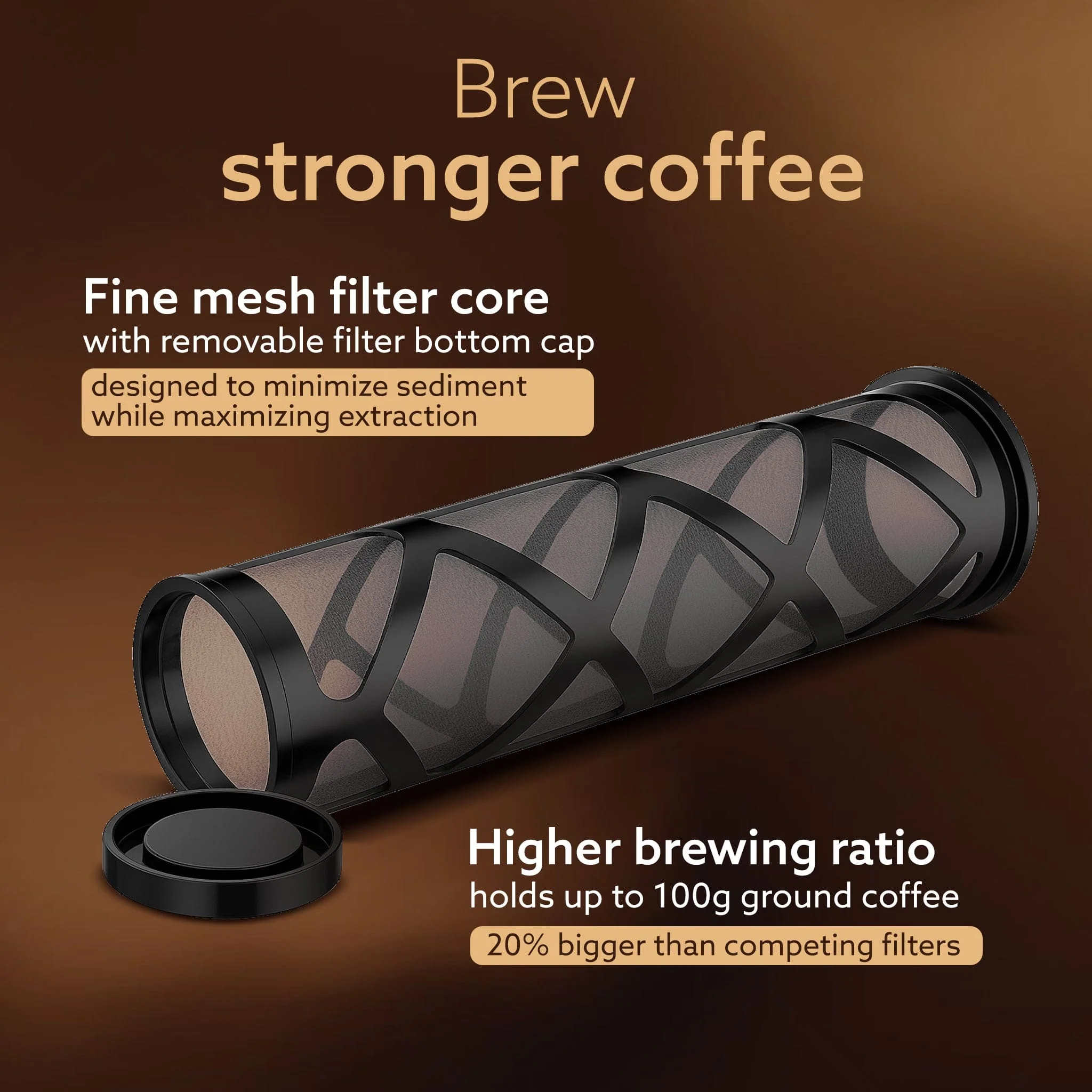 Regal Iced Brew Coffee Maker & Iced Tea Brewer – 1.3 L Borosilicate Glass Pitcher, Food Graded BPA Free Silicon with Reusable Mesh Filter – Dishwasher Safe – Ideal for Home & Travel - Image 3