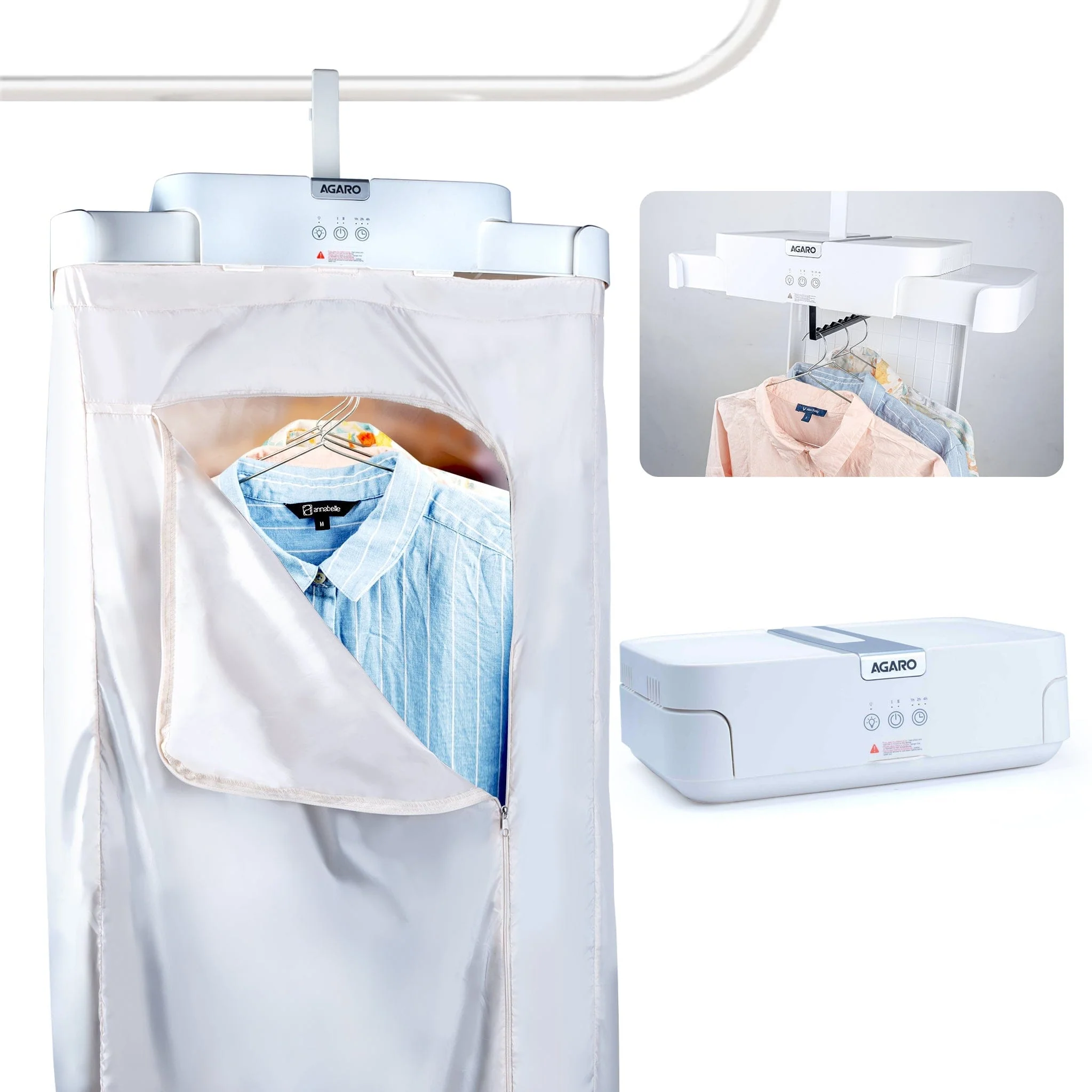 Regal Portable Clothes Dryer, Automatic Clothes Warmer Machine with Hanger,103L Capacity, 9 Pieces at a time, 600W, 9V, Ideal for Home, Travel, Baby Clothing, Towels, and Wet Laundry - Image 6