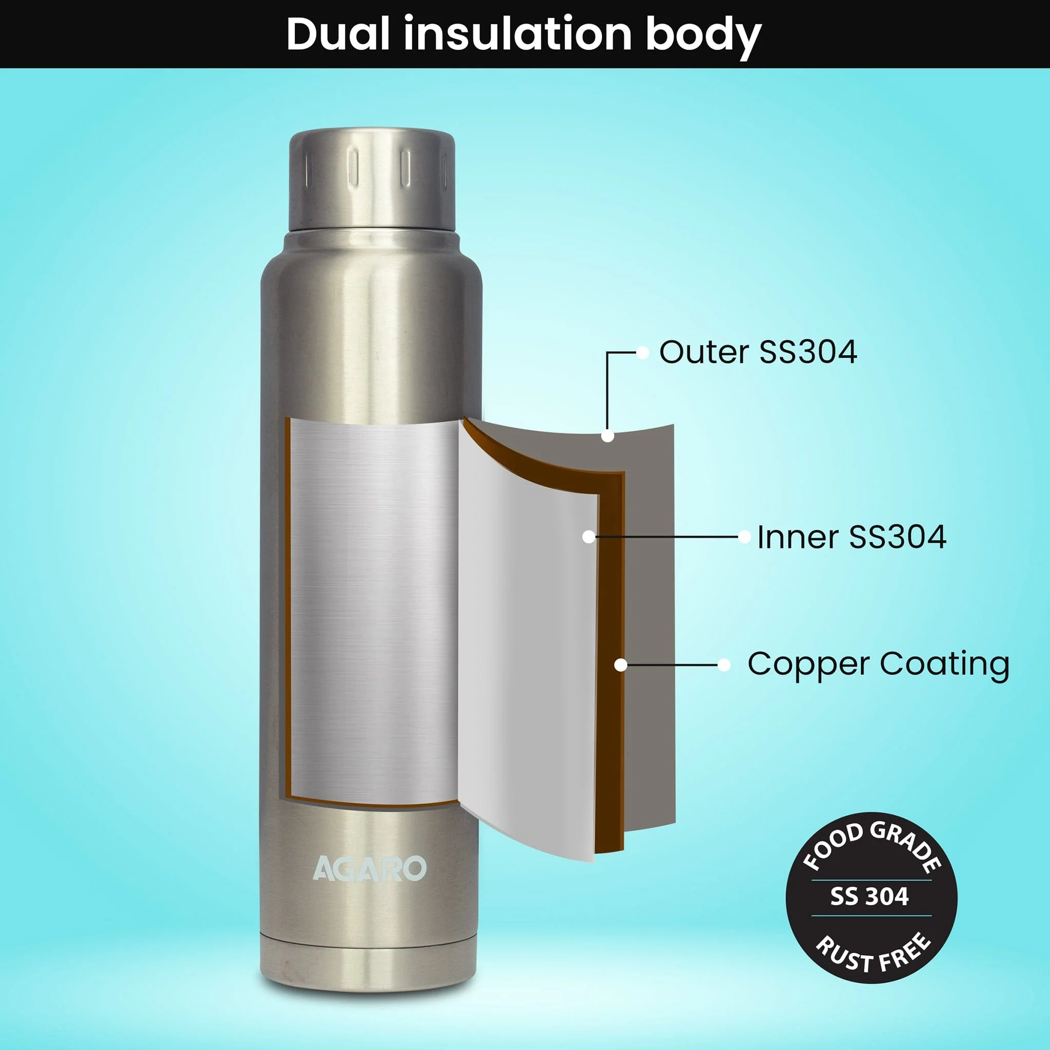Regal Vacuum Flask 750ml - Image 4